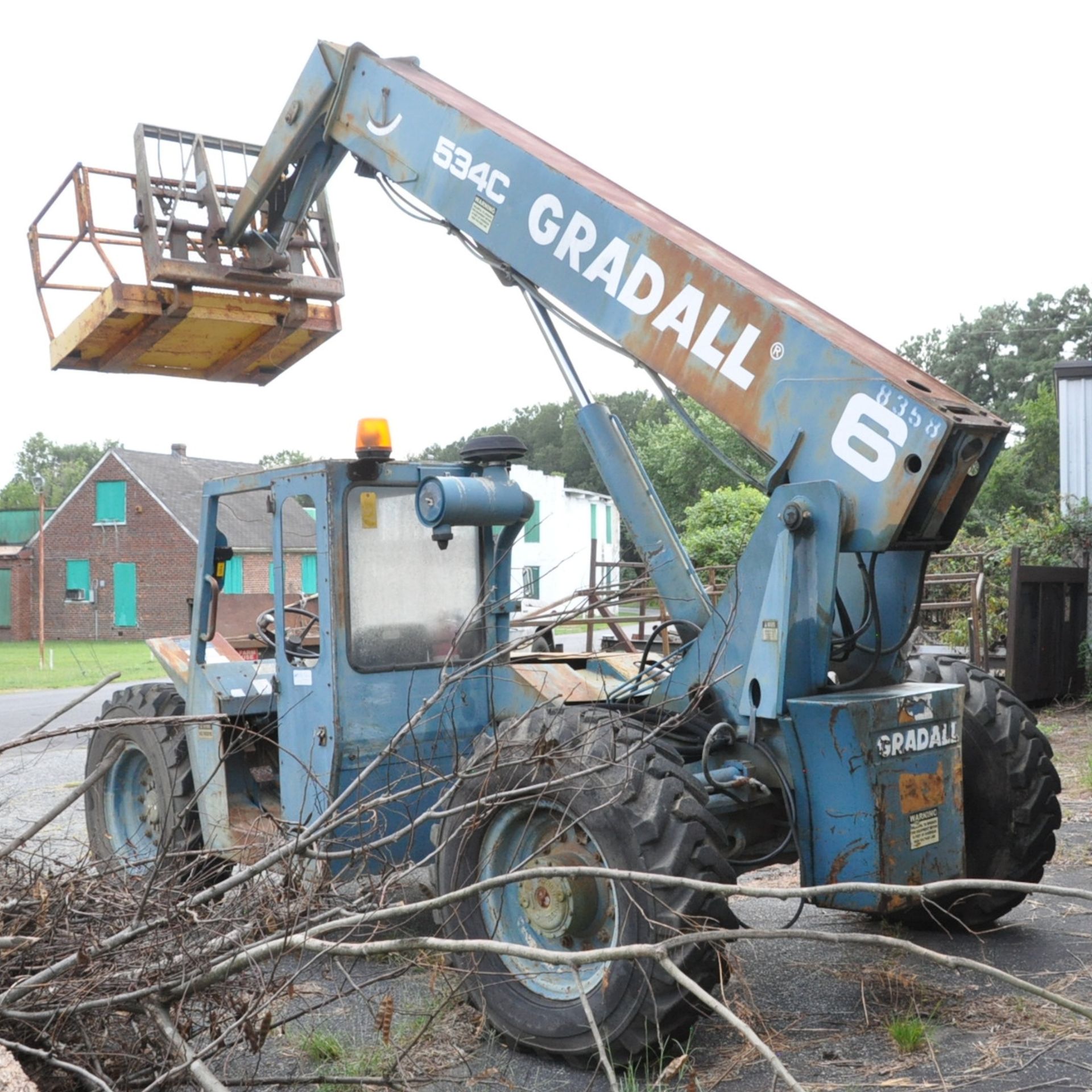 Gradall Model 534C-6 Telehandler All Terrain Fork Lift Truck, S/n 0388859, 6,000-Lbs. x 36' Lift - Image 5 of 9