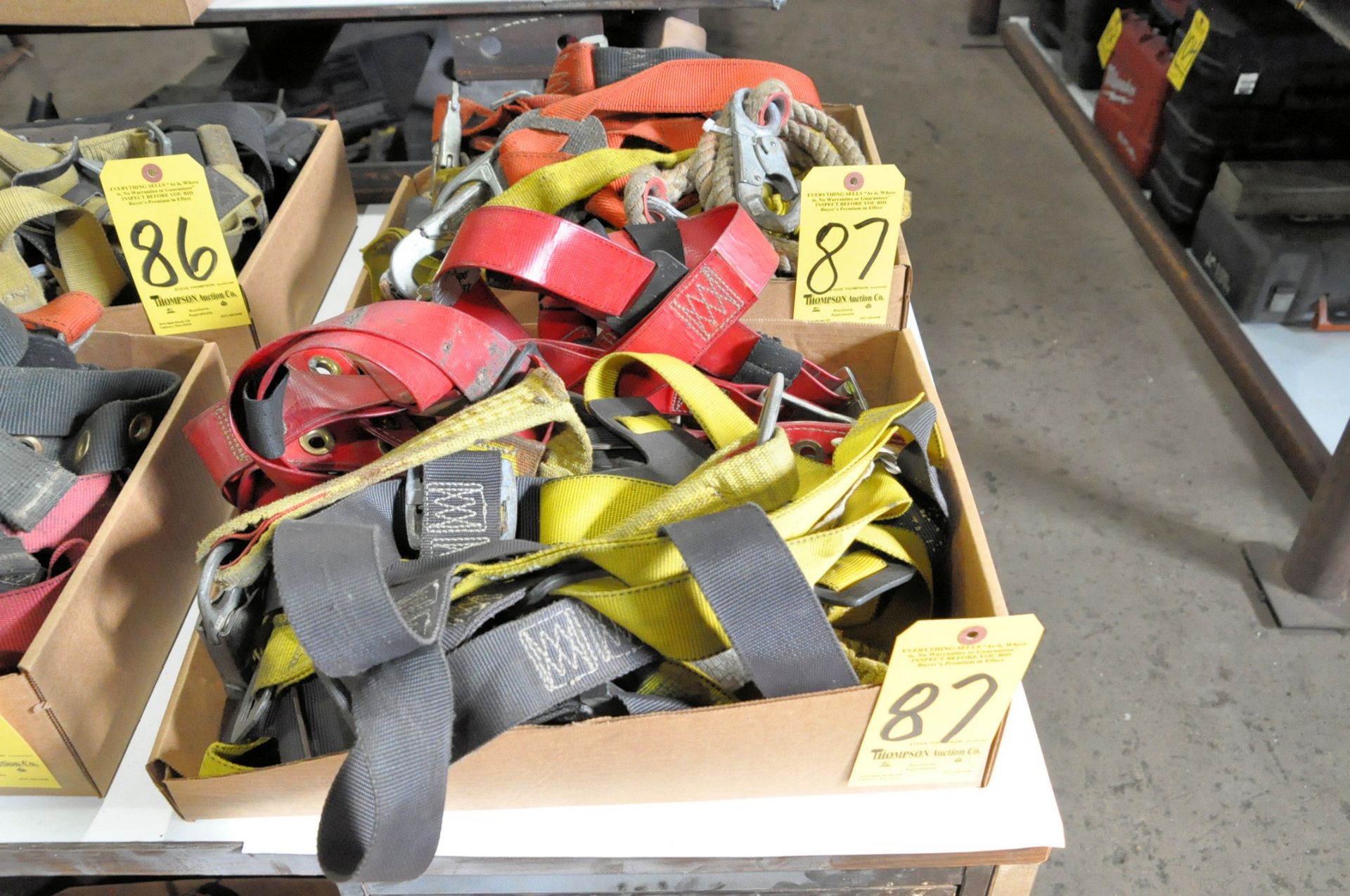 Lot-Safety Harnesses in (3) Boxes, (1-is on the Floor)