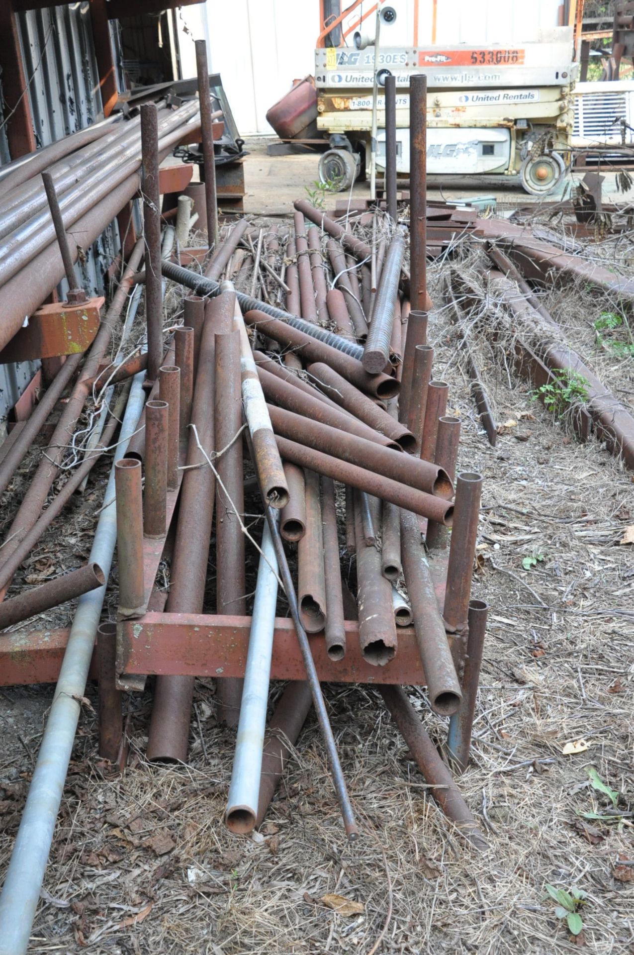 Lot-Steel Square, Rectangular and Hollow Round Tube Stock with Racks - Image 5 of 7