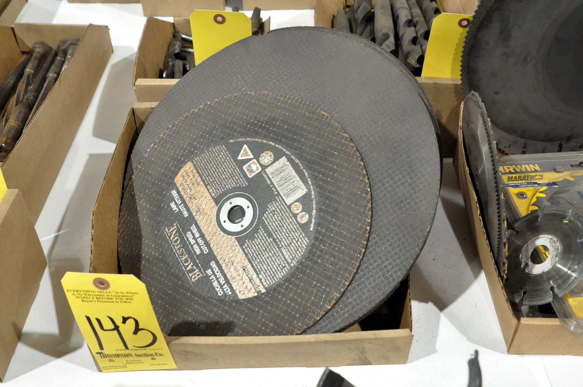 Lot-Various Abrasive Cutoff Wheels in (1) Box