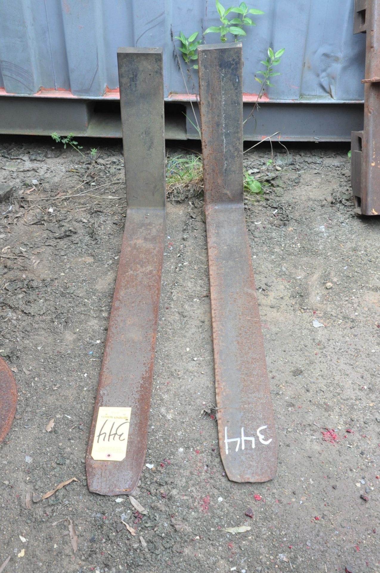 Pair 42" x 4 1/2" Fork Lift Forks on (1) Pallet