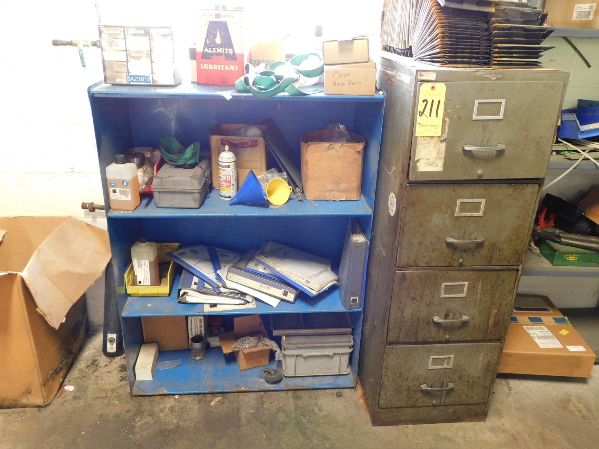 Shelving and File Cabinet