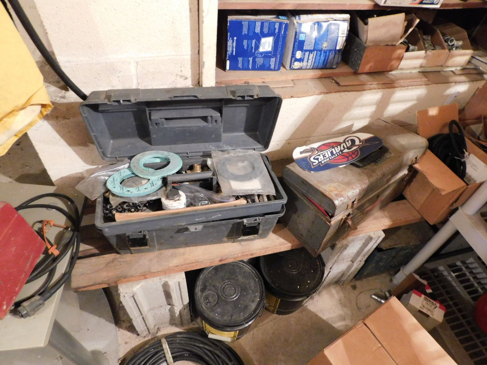 Contents of Wood Shelving and Plastic Shelving, Light Bulbs, Tool Boxes, Plumbing Hardware, Etc. - Image 4 of 4