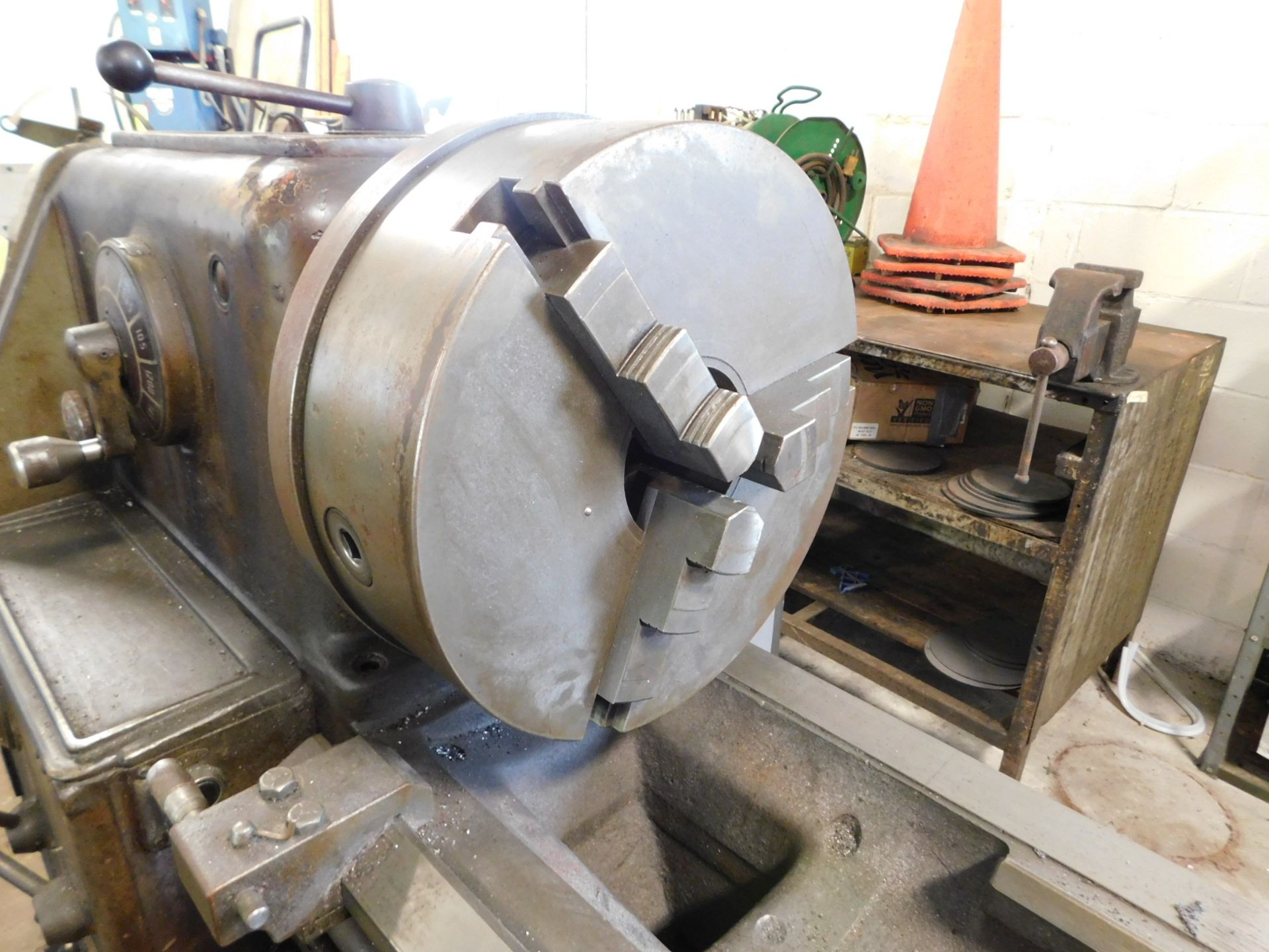 Takisawa Model TAL-1860 Engine Lathe, s/n AS97519, 18" X 60", Gap Bed, 14" 3-Jaw Chuck - Image 7 of 10