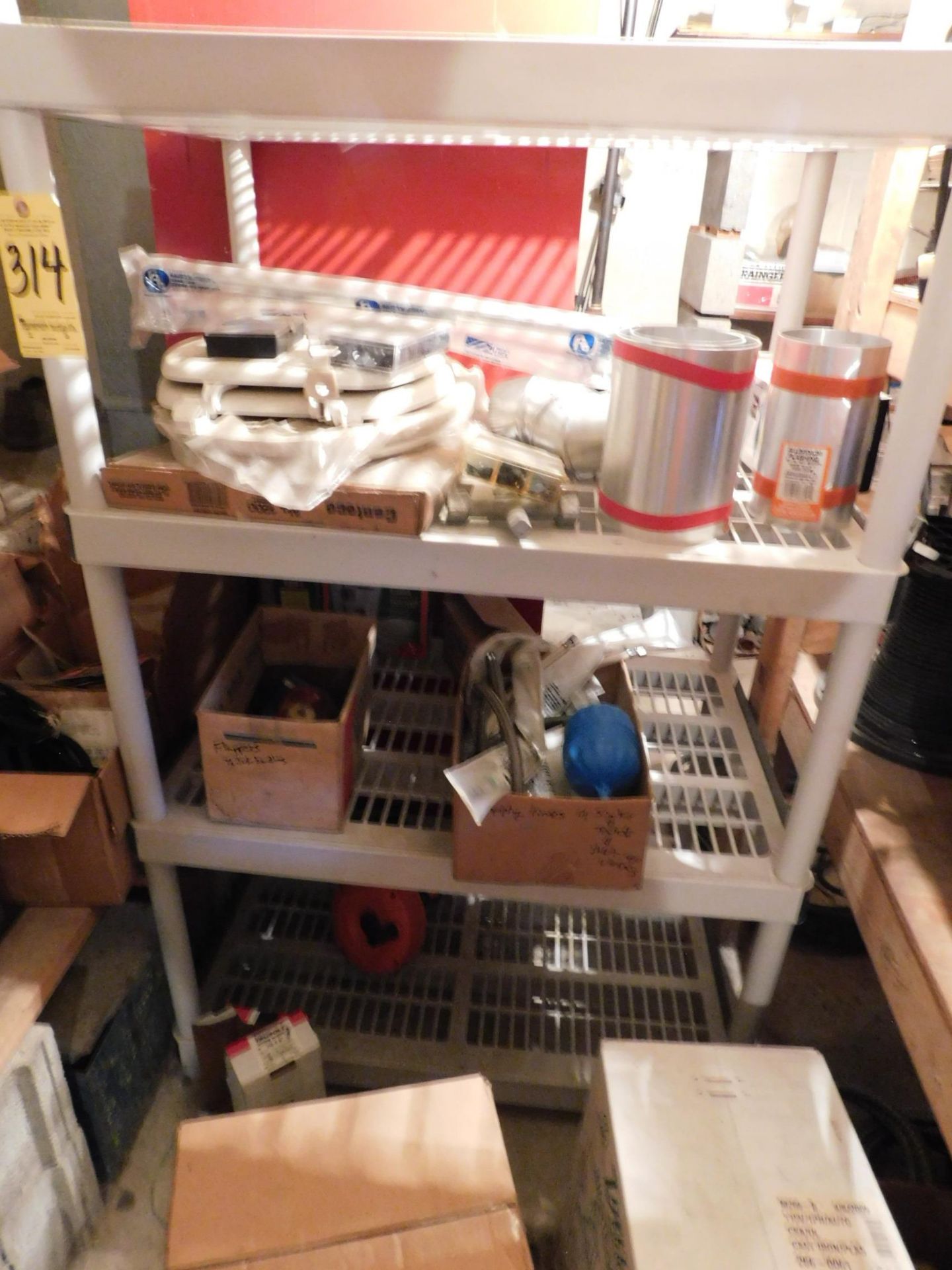 Contents of Wood Shelving and Plastic Shelving, Light Bulbs, Tool Boxes, Plumbing Hardware, Etc. - Image 2 of 4