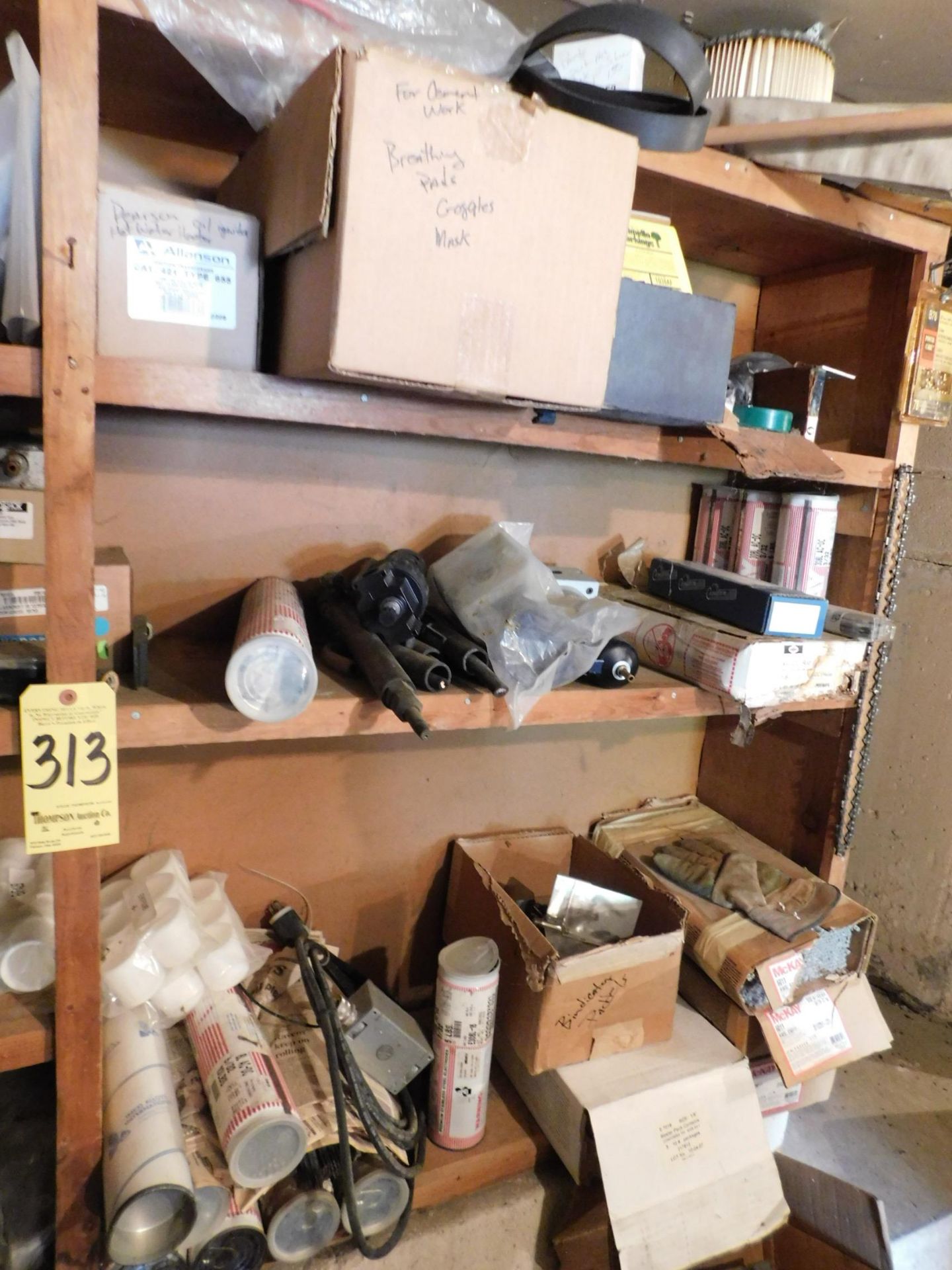 Contents of Wood Shelving, Welding Supplies, Filters, Etc. - Image 2 of 4