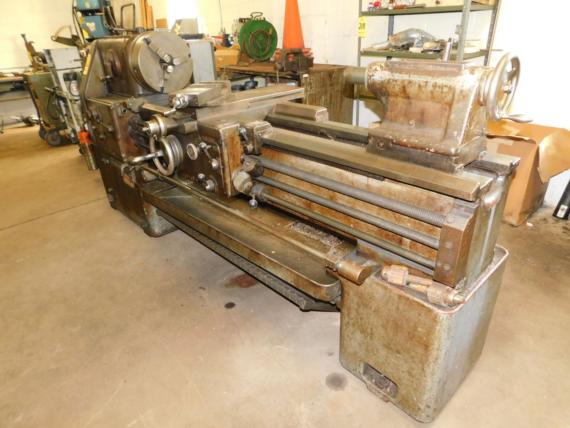 Takisawa Model TAL-1860 Engine Lathe, s/n AS97519, 18" X 60", Gap Bed, 14" 3-Jaw Chuck - Image 3 of 10