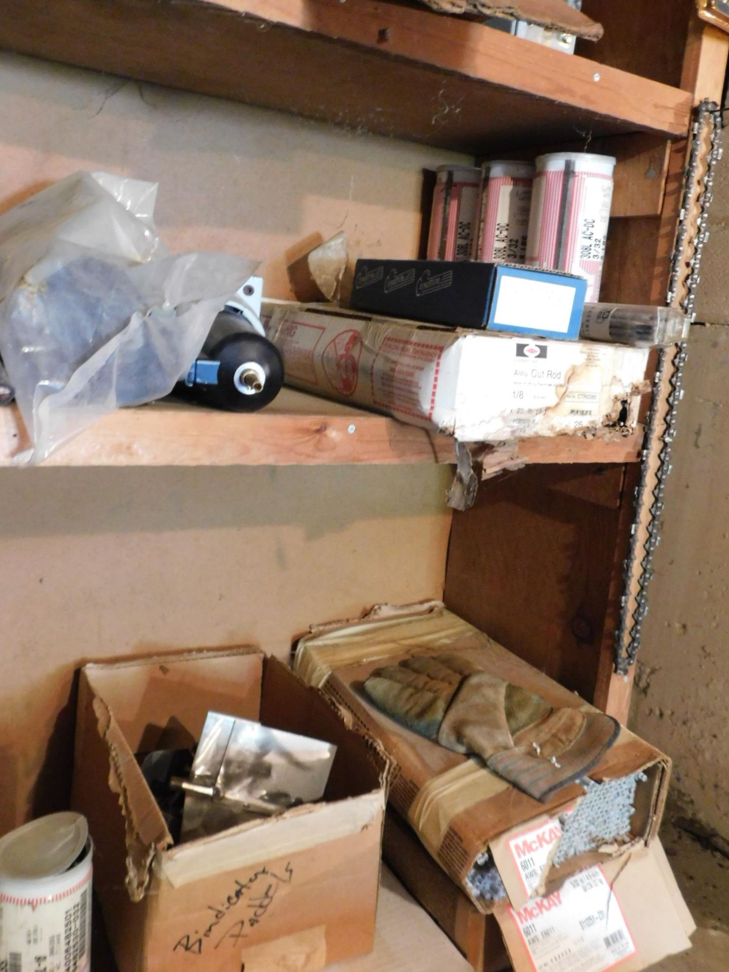 Contents of Wood Shelving, Welding Supplies, Filters, Etc. - Image 4 of 4