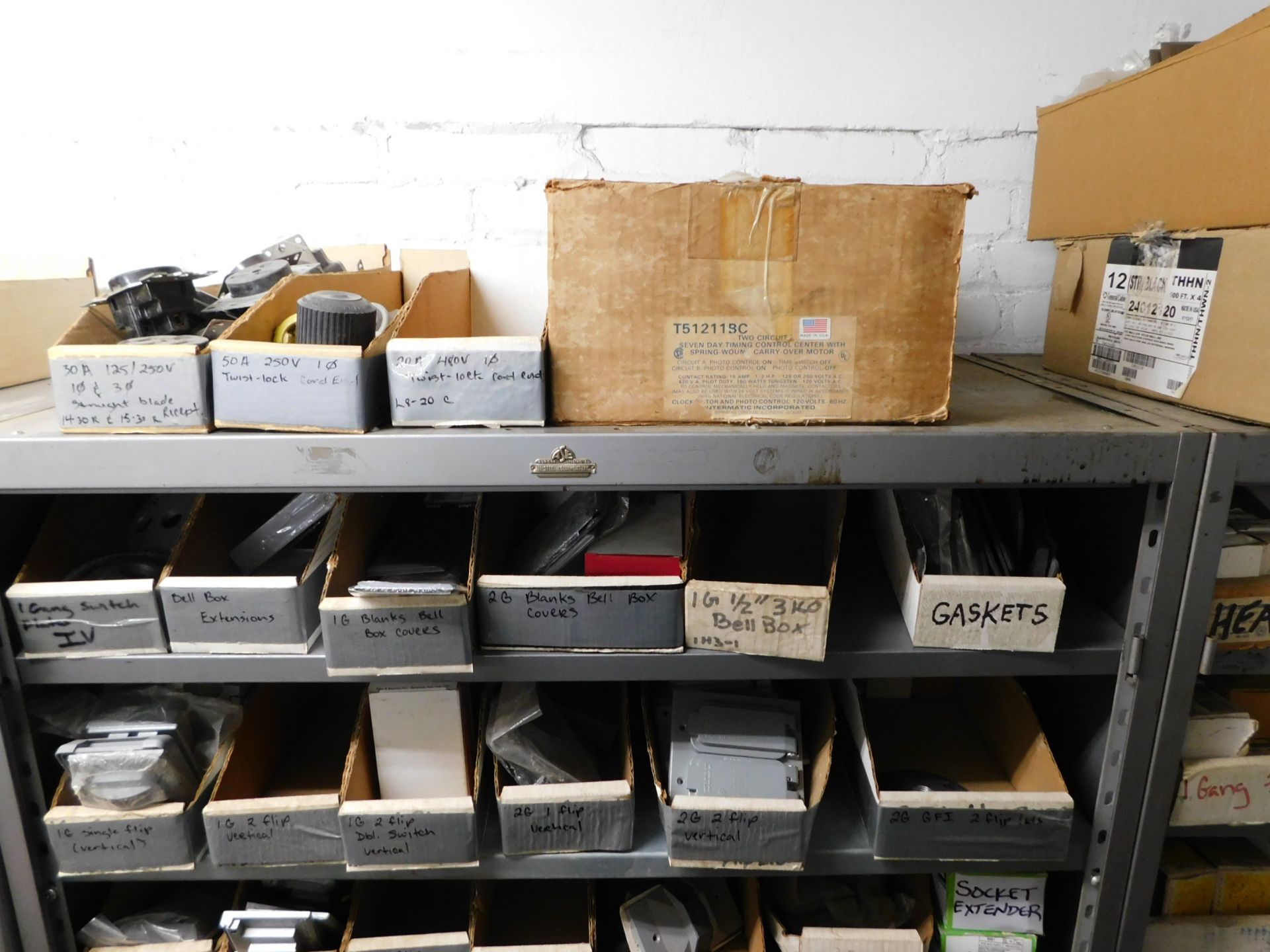 Contents of Shelving Unit: Outlet Covers, Plates, Junction Boxes,etc. - Image 2 of 5
