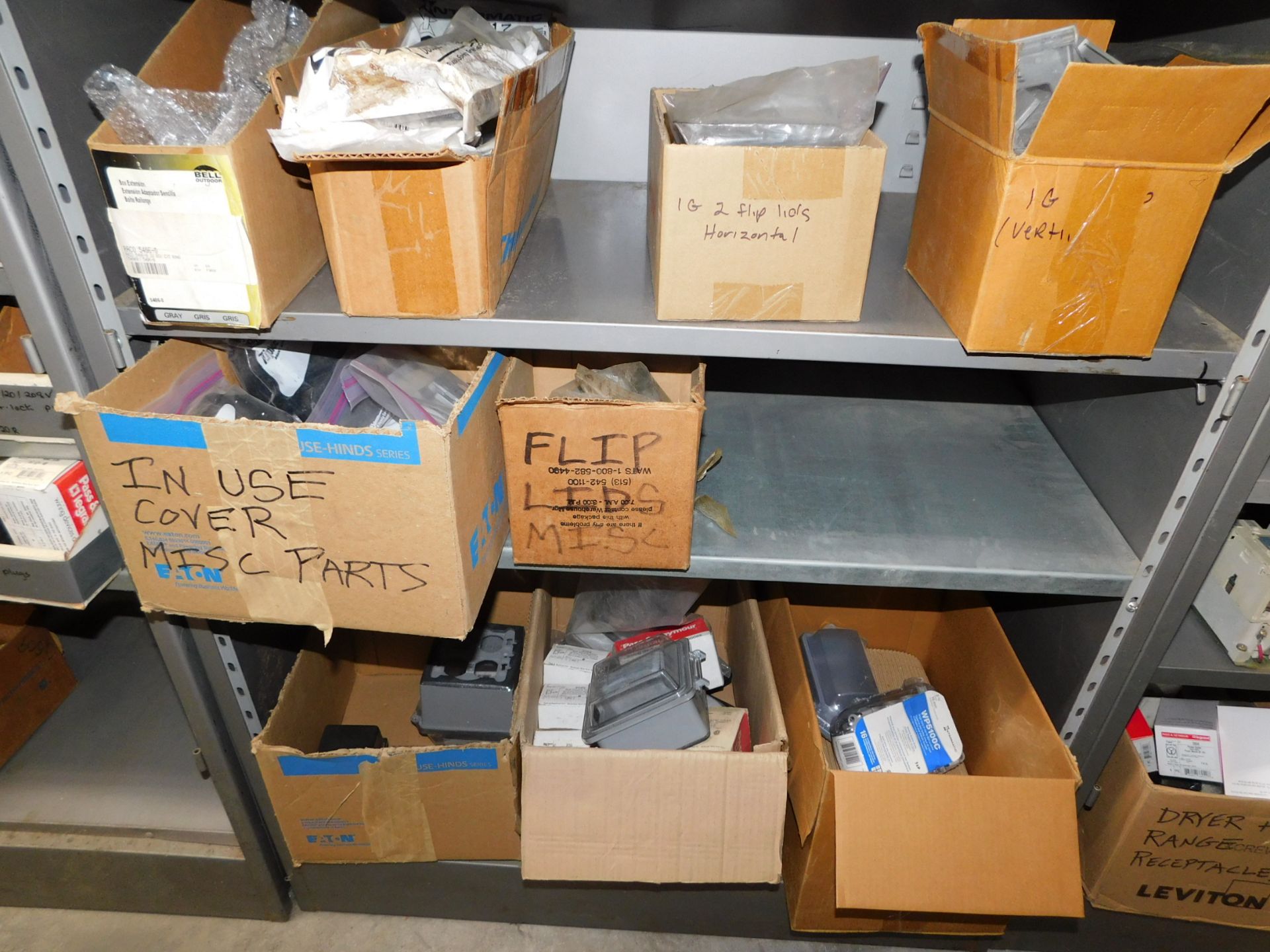 Contents of Shelving Unit: Outlet Covers, Plates, Junction Boxes,etc. - Image 5 of 5