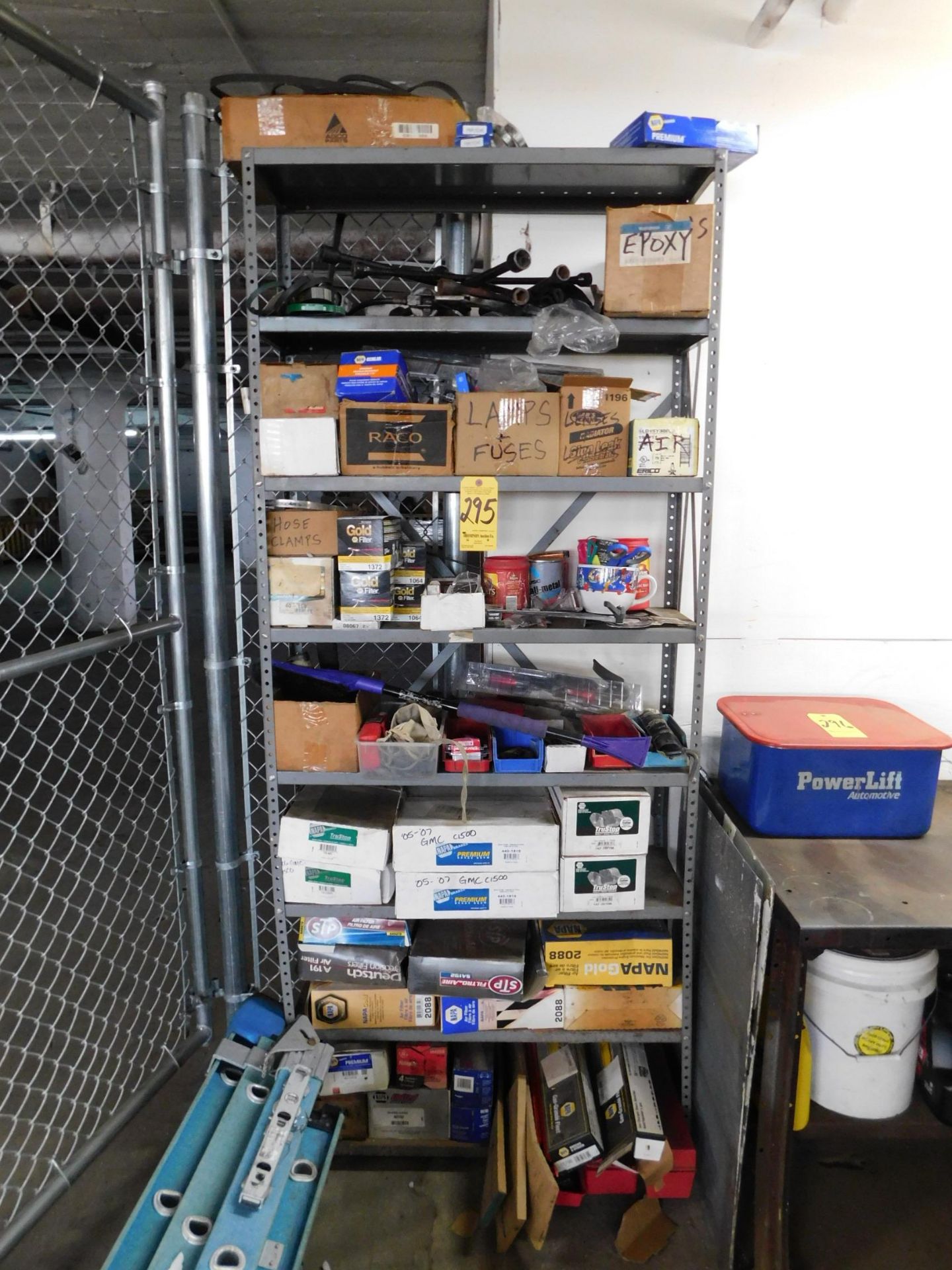 Shelving & Contents of Automotive related items