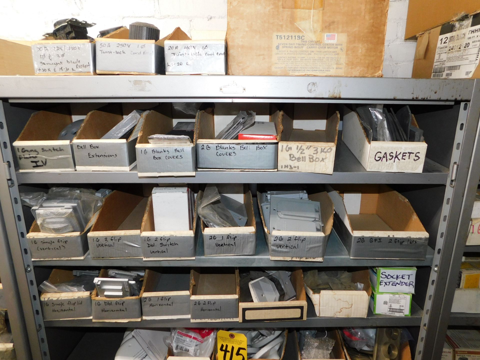 Contents of Shelving Unit: Outlet Covers, Plates, Junction Boxes,etc. - Image 3 of 5