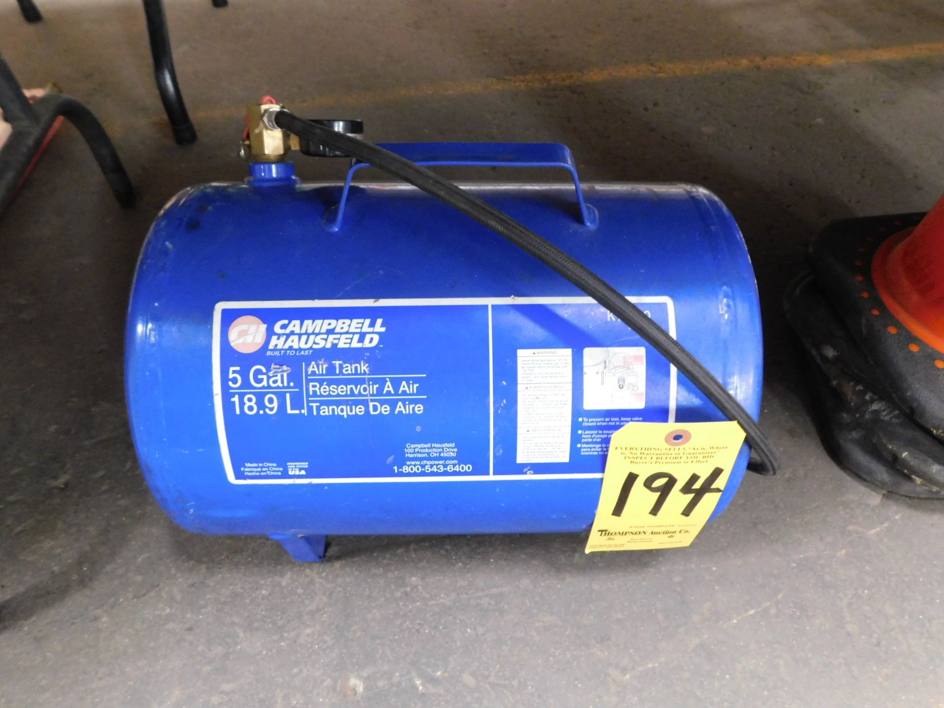 Campbell Hausfeld 5 gallon Air Storage Tank