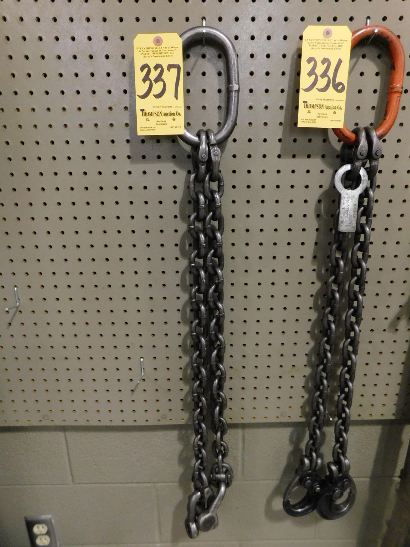 Lifting Chain, 2-Hook 3/8" Chain