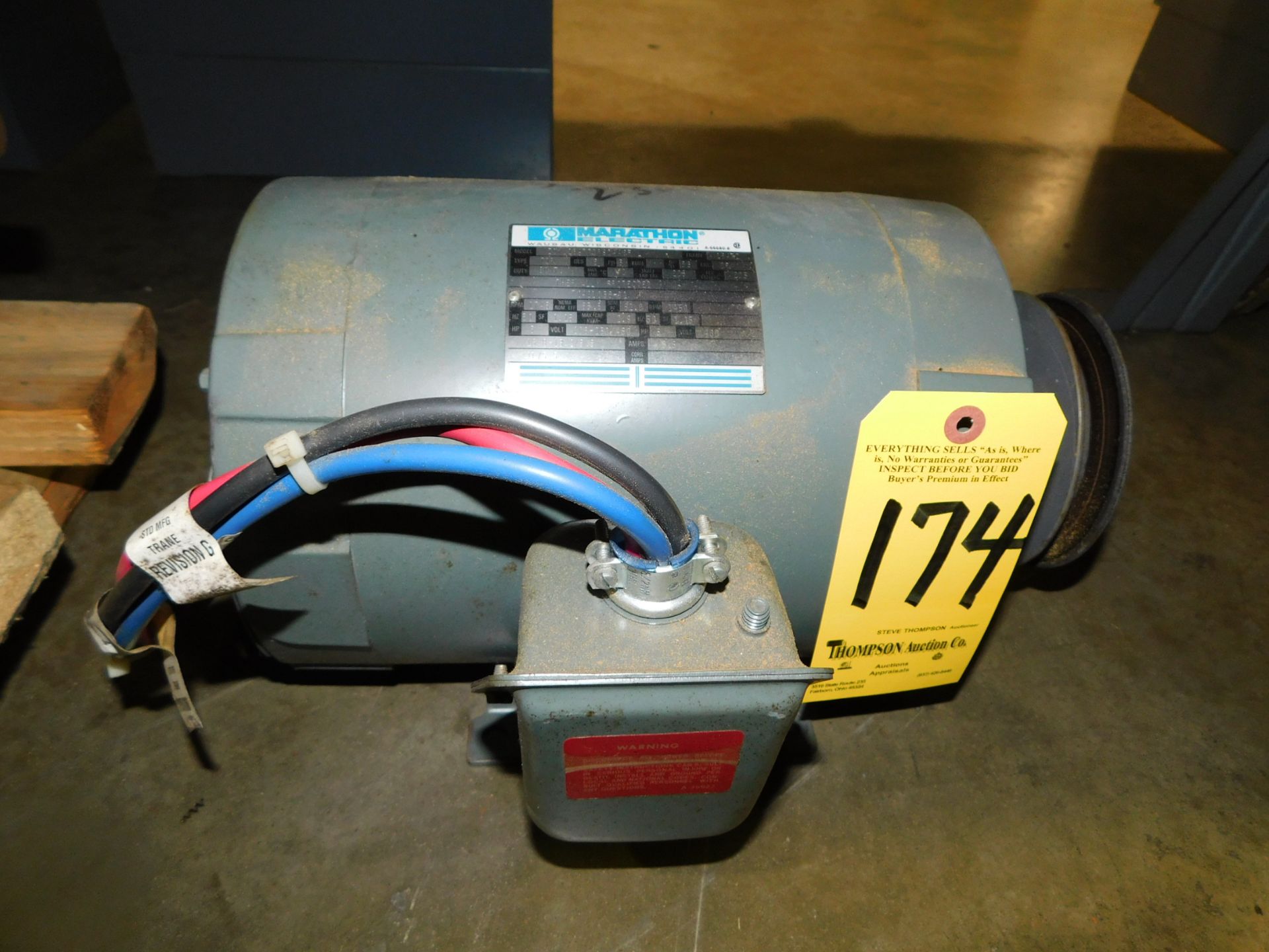 Marathon 5H.P.208/230/460V, 3 Phase Motor 1450 RPM