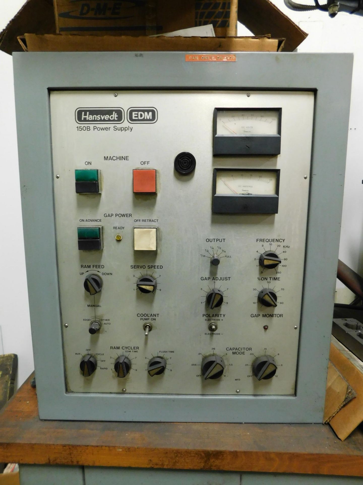 Hansvedt Model SM-150B Bench Model EDM s/n B03575, w/Hansuedt 150B Power Supply 25 Amp, Surburban - Image 5 of 6