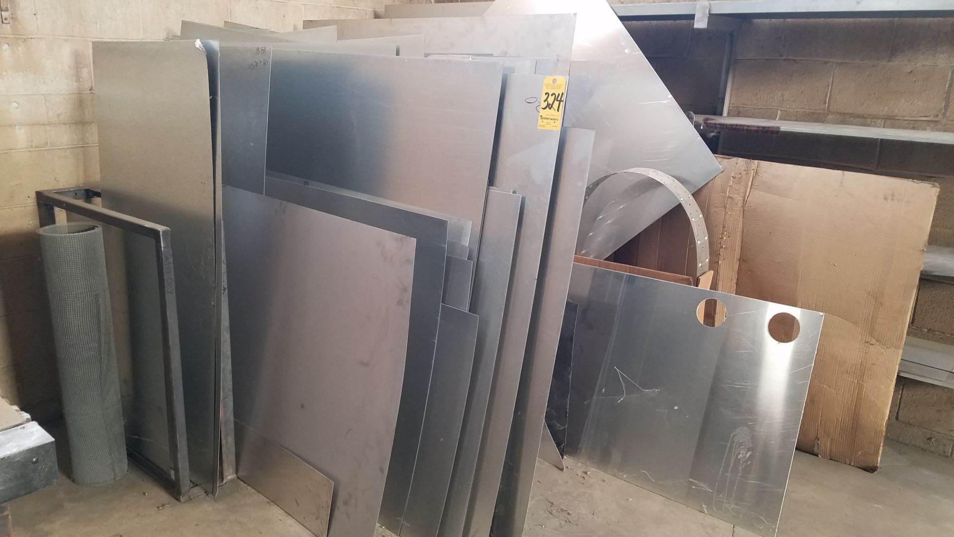 Sheet Metal Stock Rack and Contents