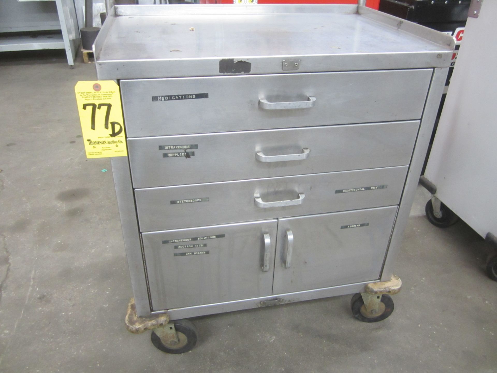 Stainless Steel Tool Cabinet on Casters