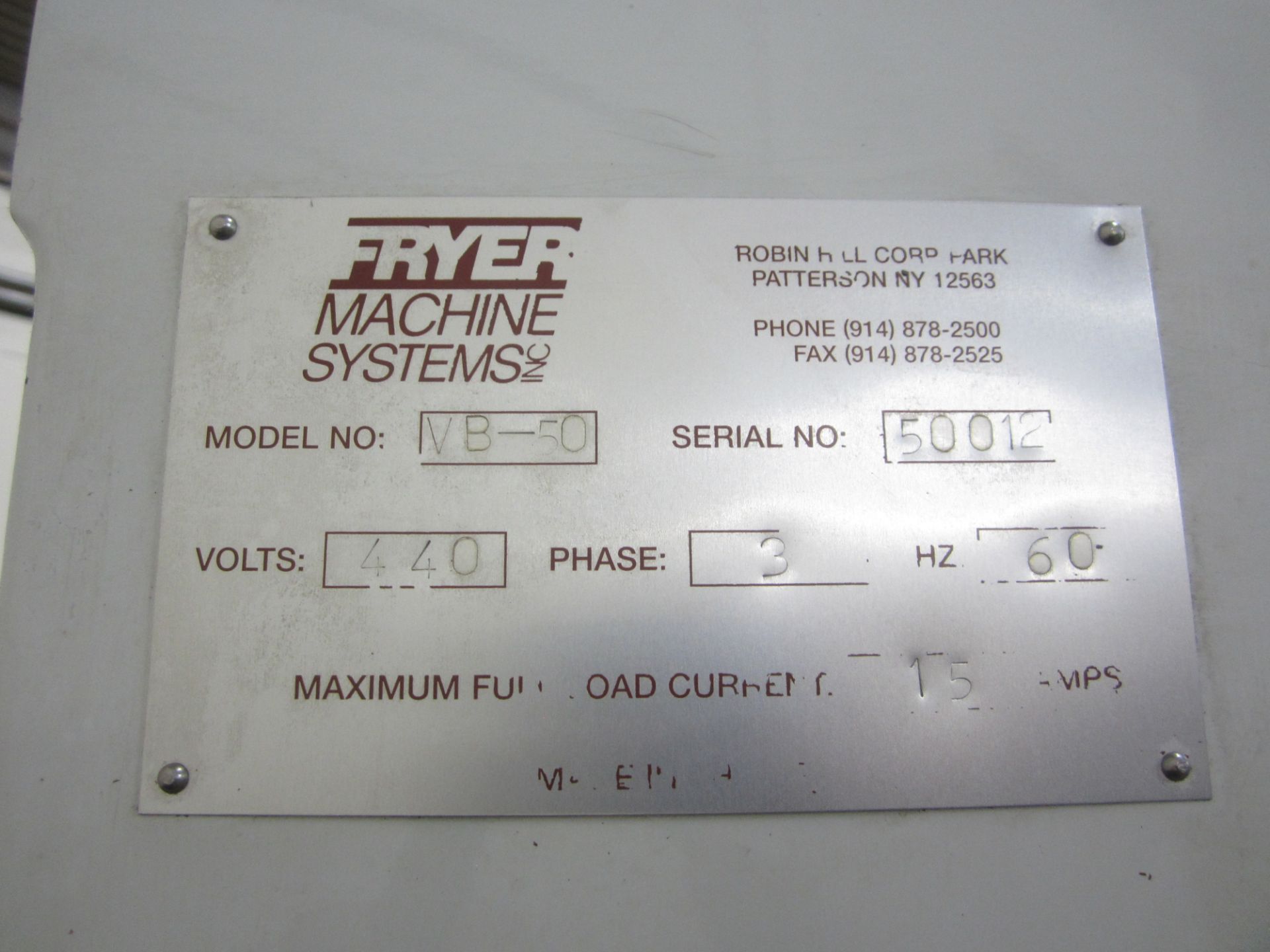 Fryer Model VB-50 CNC Vertical Bed Mill, s/n 50012, Anilam 1400 CNC Control, 15 1/2" X 67" Table, 40 - Image 10 of 10