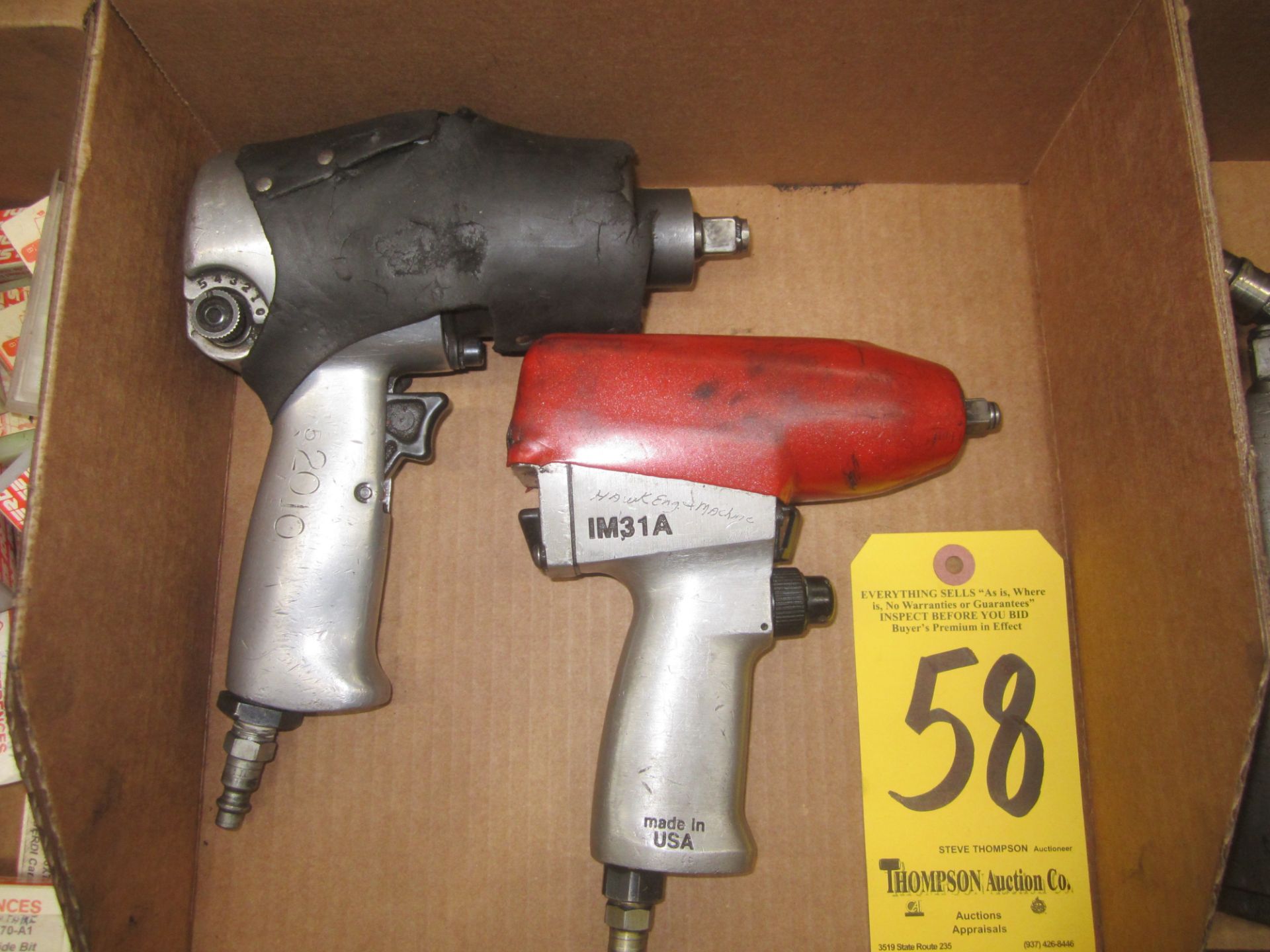 Snap-On IM31A, 3/8" Drive Pneumatic Impact, and Ingersoll Rand 1/2" Drive Pneumatic Impact