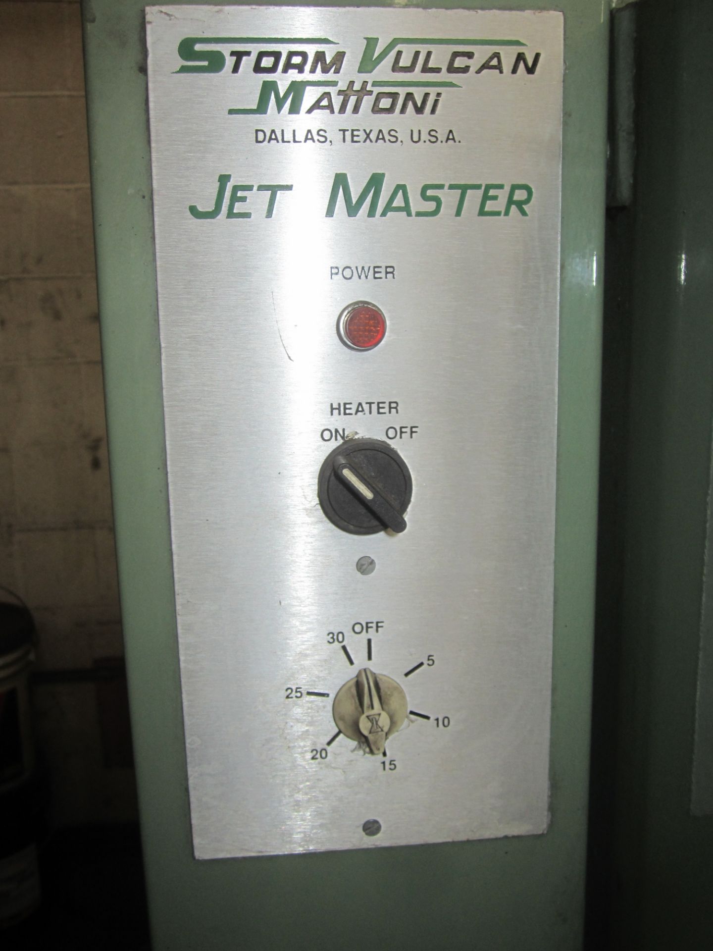 Storm Vulcan Mattoni Model SVM60 Electric Heated Jet Master Parts Washer, s/n 509, 5 HP Pump, 24" - Image 4 of 7