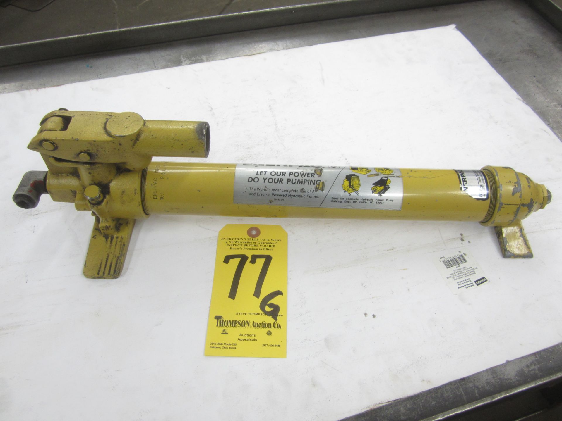 Enerpac PH-39 Hand Operated Hydraulic Pump