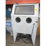 Dry Blast Cabinet with Reclaimer and Skat Blast Soda Blast Attachment, 24" X 30" X 24" Inside