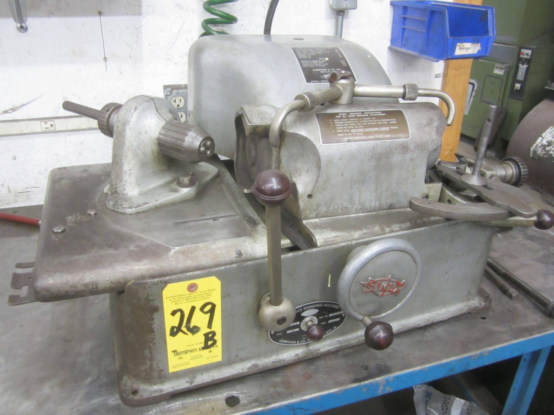 Sioux Model 645DA Bench Model Valve Grinding Machine, s/n 49374, Note: This Machine was used only