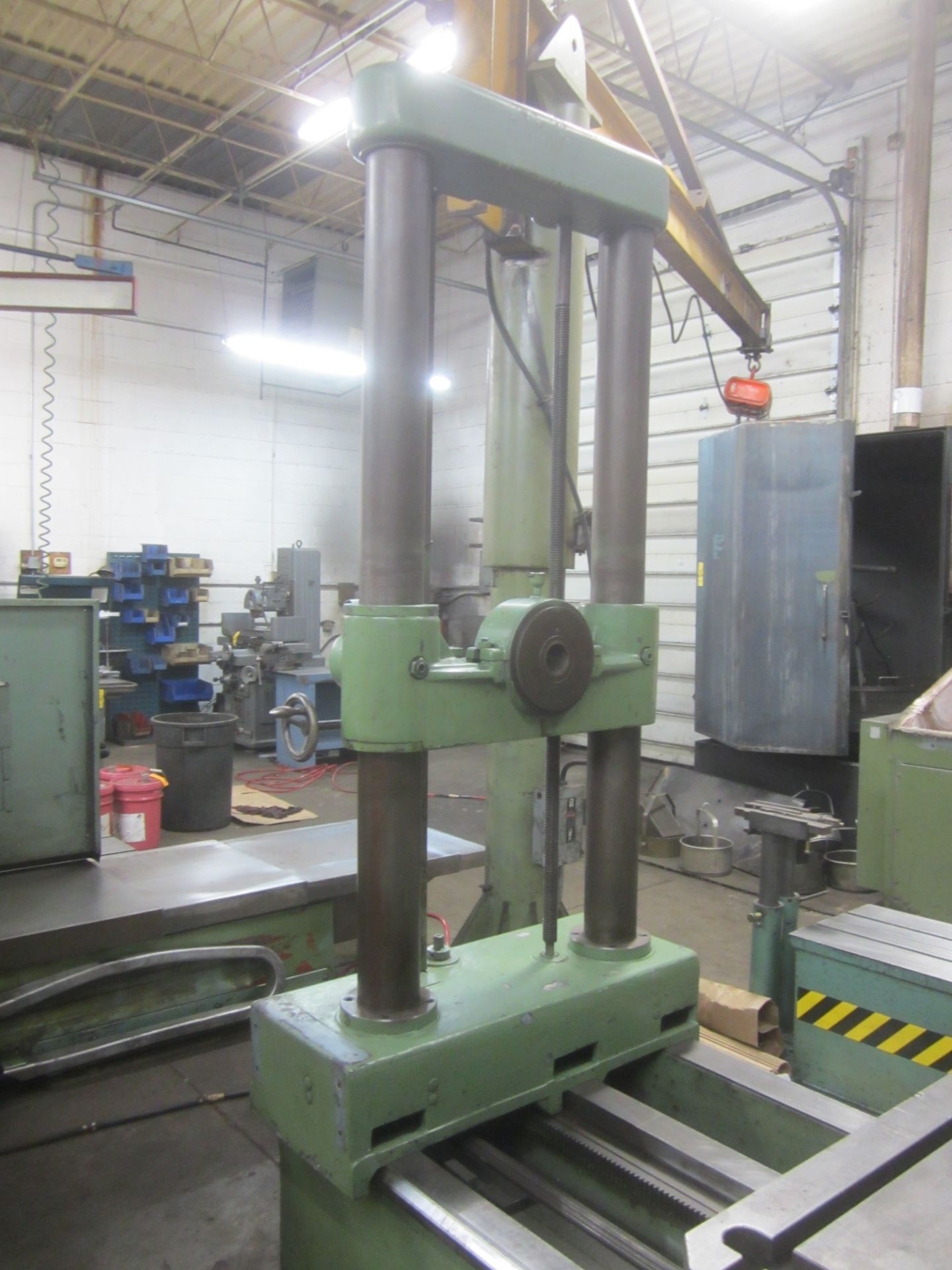 Scharmann 3" Horizontal Boring Mill, s/n 7146, 44" X 48" Power Rotary Table, Outboard Support, 51" - Image 4 of 9