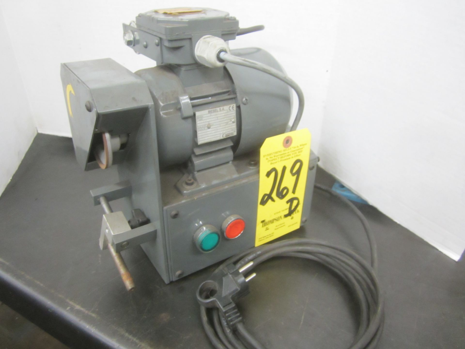 Serdi Tool Bit Grinder; Note Plugs into outlets on Serdi manual machine