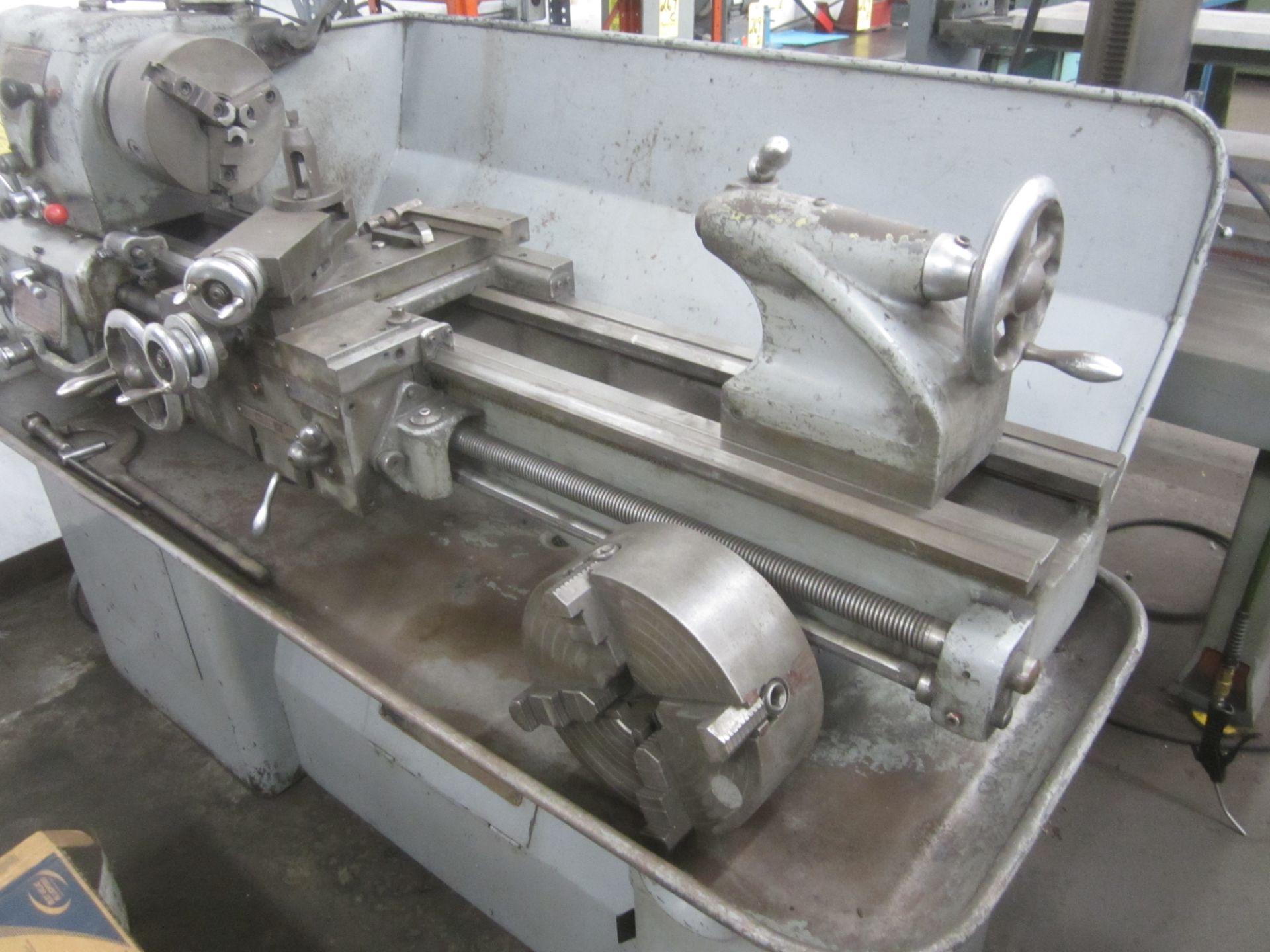 Clausing Colchester 13" X 36" Engine Lathe, s/n 3/34592, 8" 3-Jaw Chuck, 10" 4-Jaw Chuck, Round - Image 3 of 6