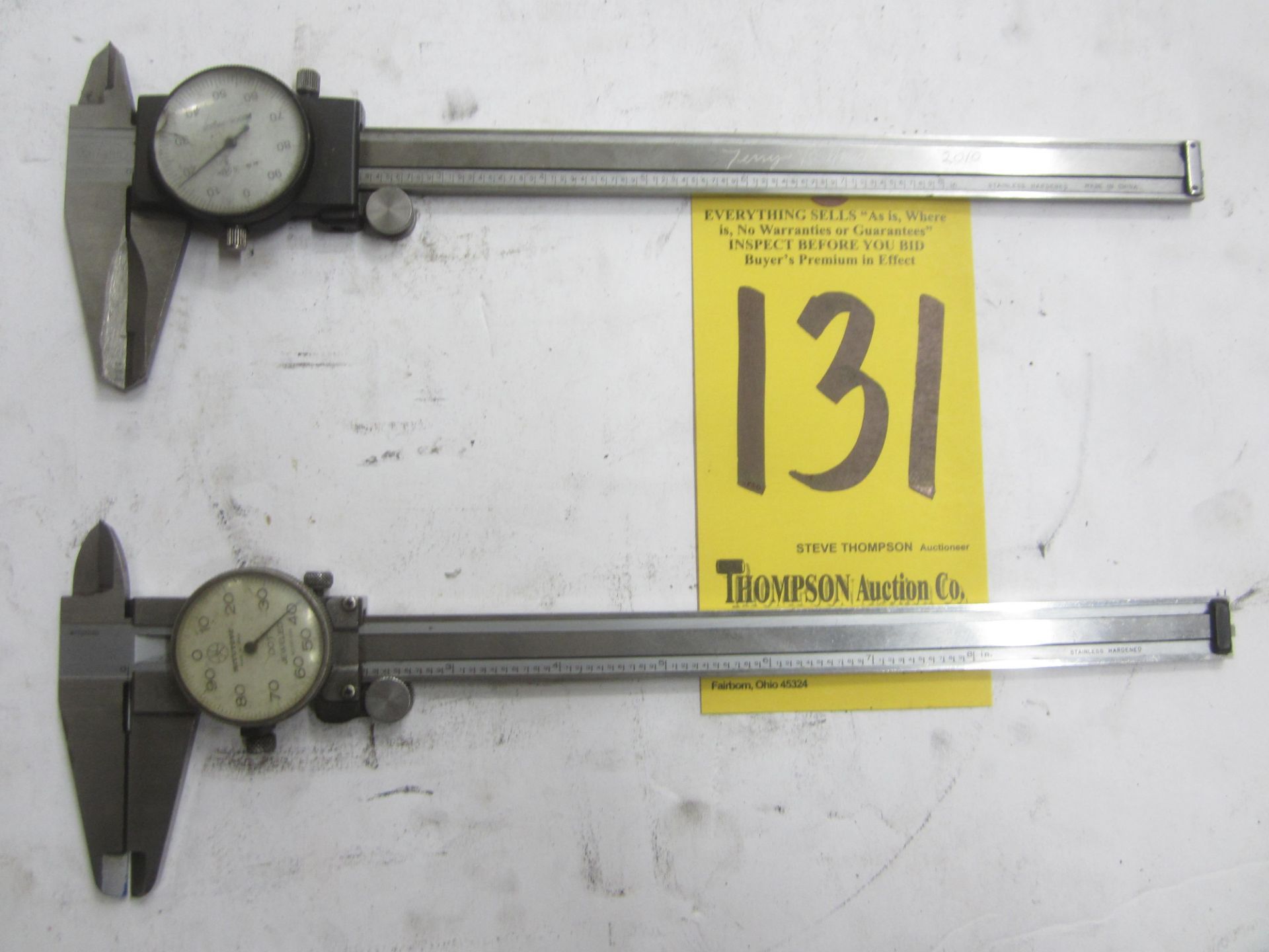 (2) 8" Dial Calipers