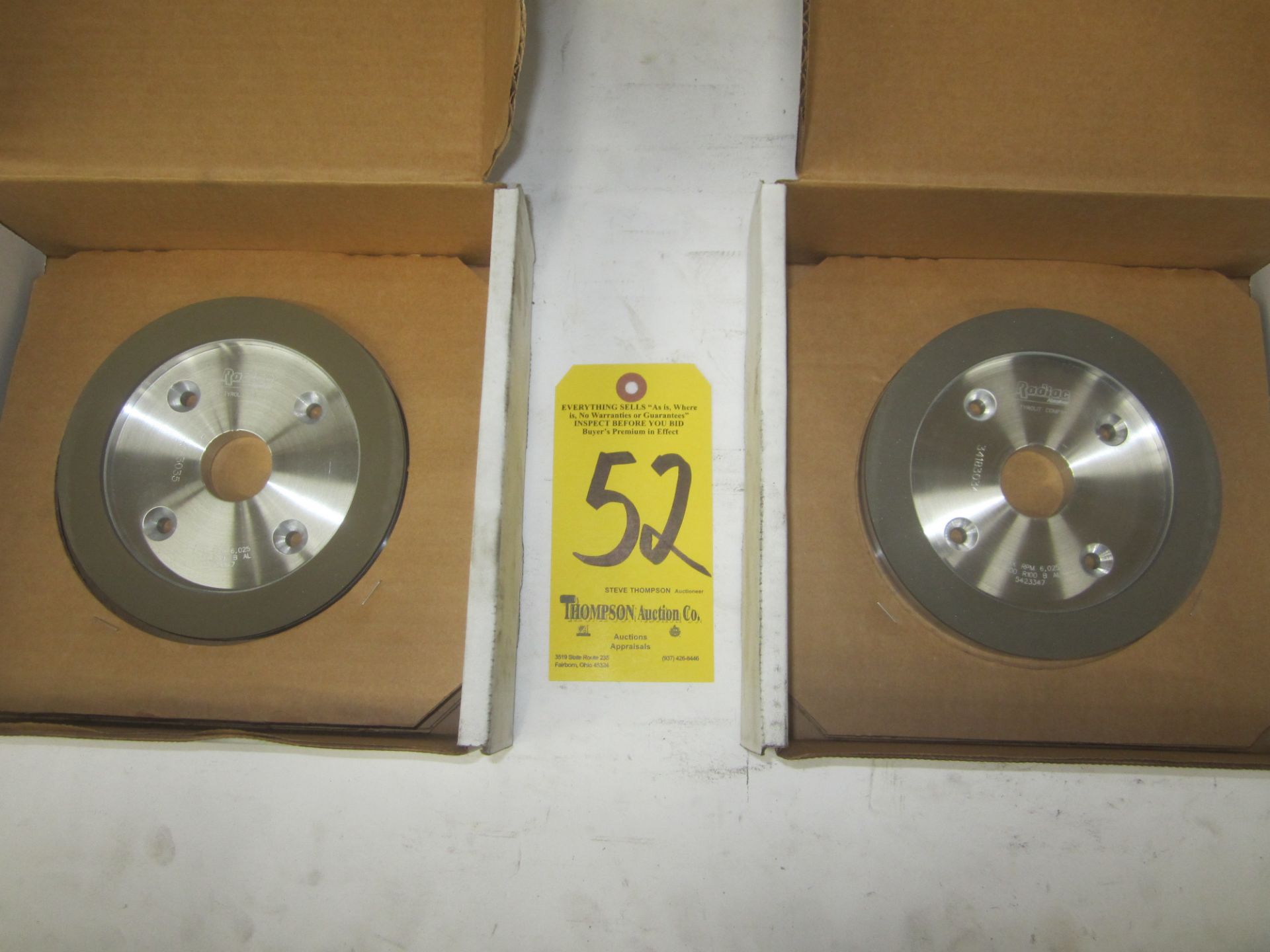 (2) Radiac #6A2C Diamond Cup Grinding Wheels, 6" X 3/4" X 1 1/4"