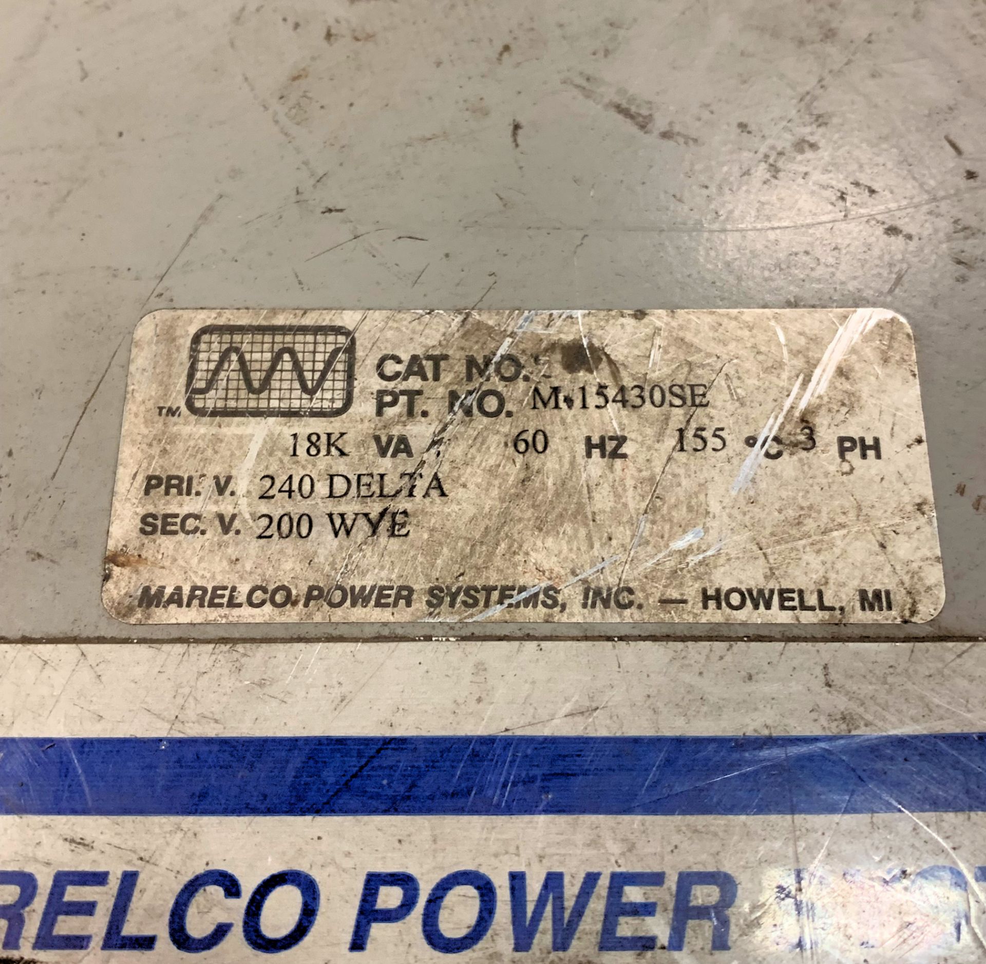 Marelco 18-KVA Transformer - Image 2 of 2