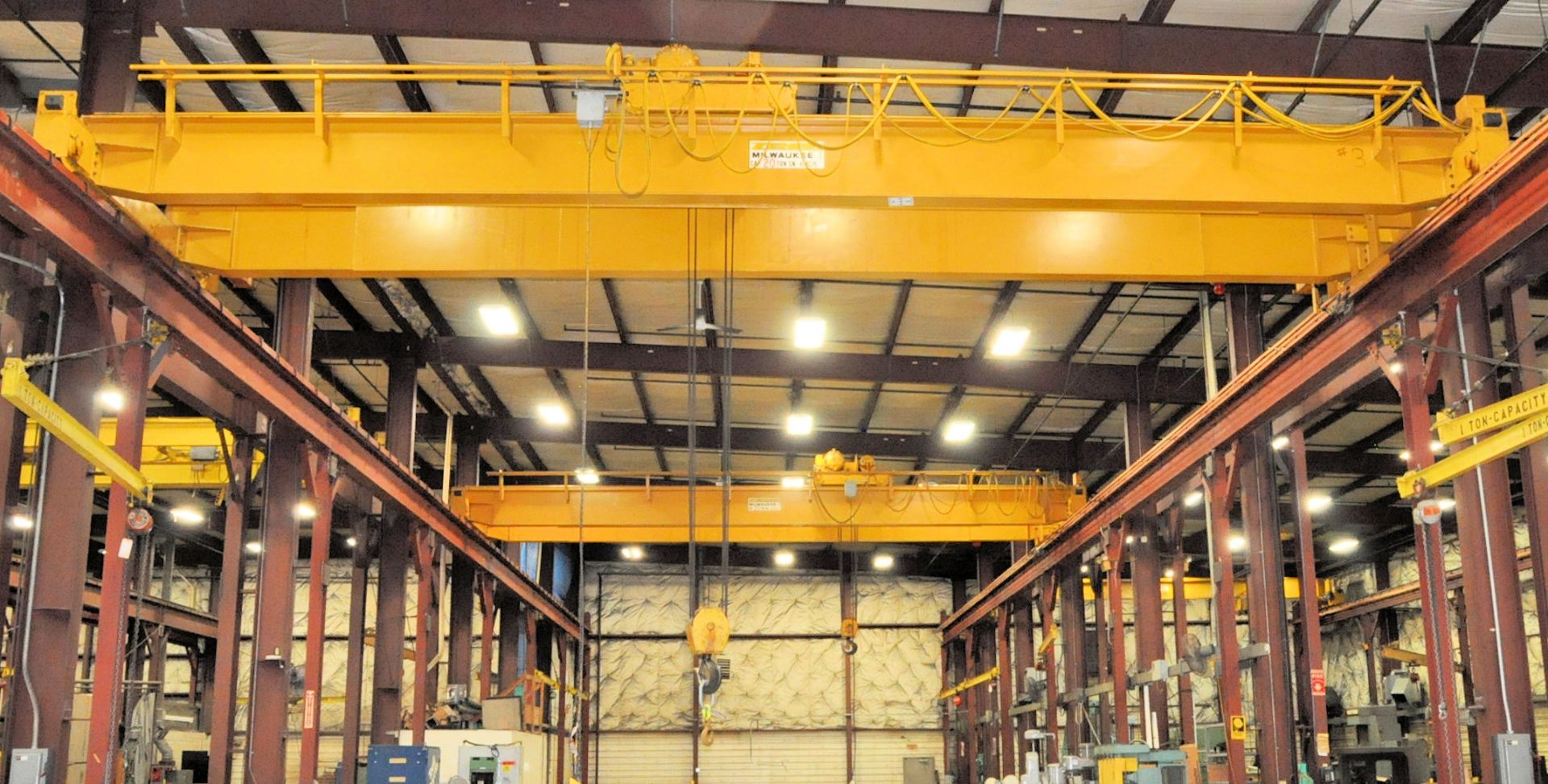 Zenar 20 Ton Overhead Crane, Span and Hoist Only, No Rails, Pendant Control, Overhung Crane and - Image 2 of 6