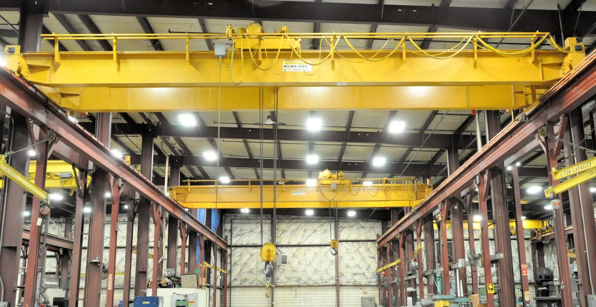 Zenar 20 Ton Overhead Crane, Span and Hoist Only, No Rails, Pendant Control, Overhung Crane and - Image 3 of 6
