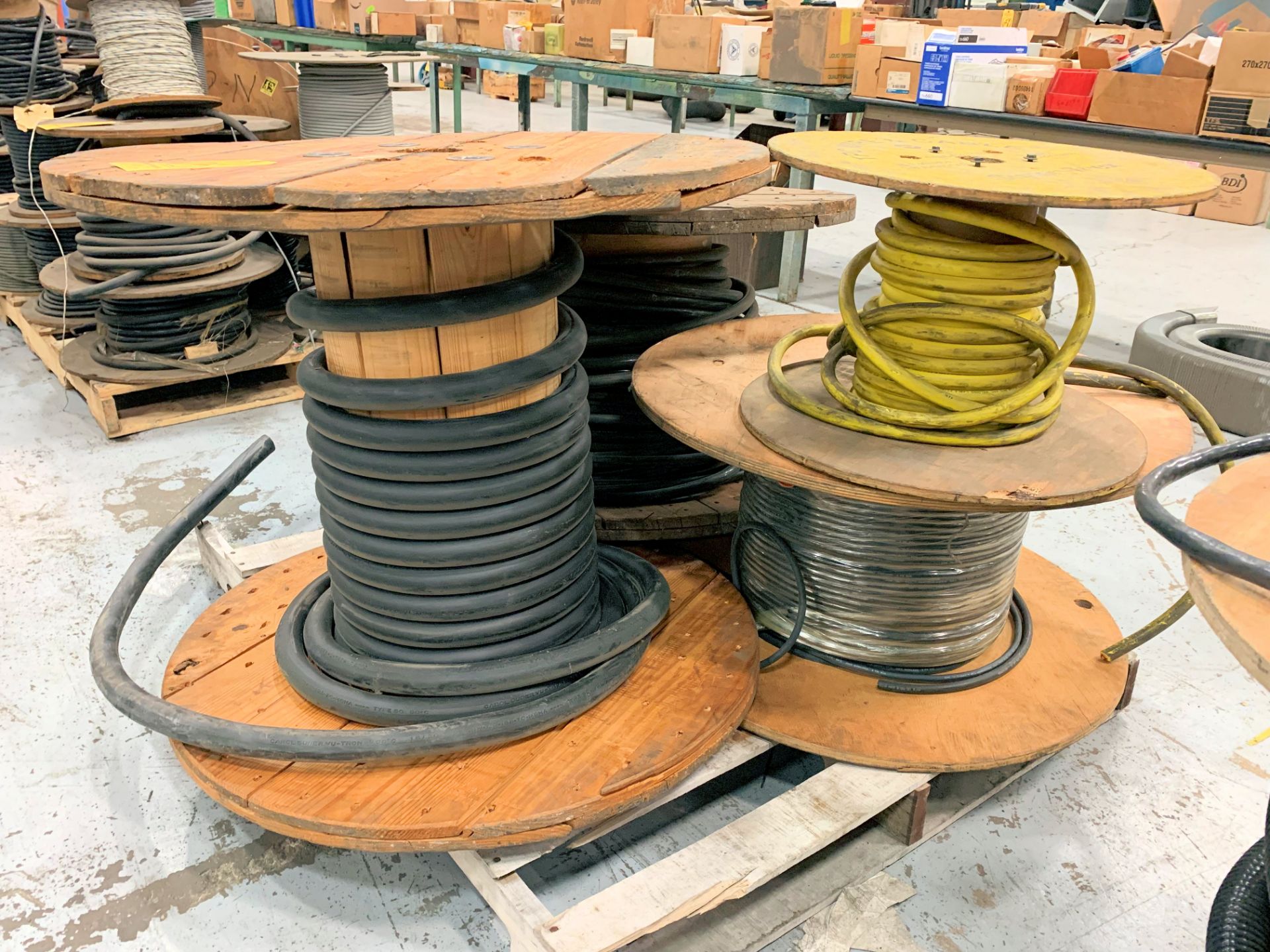 Lot-Various Spools of Electrical Wire on (1) Pallet