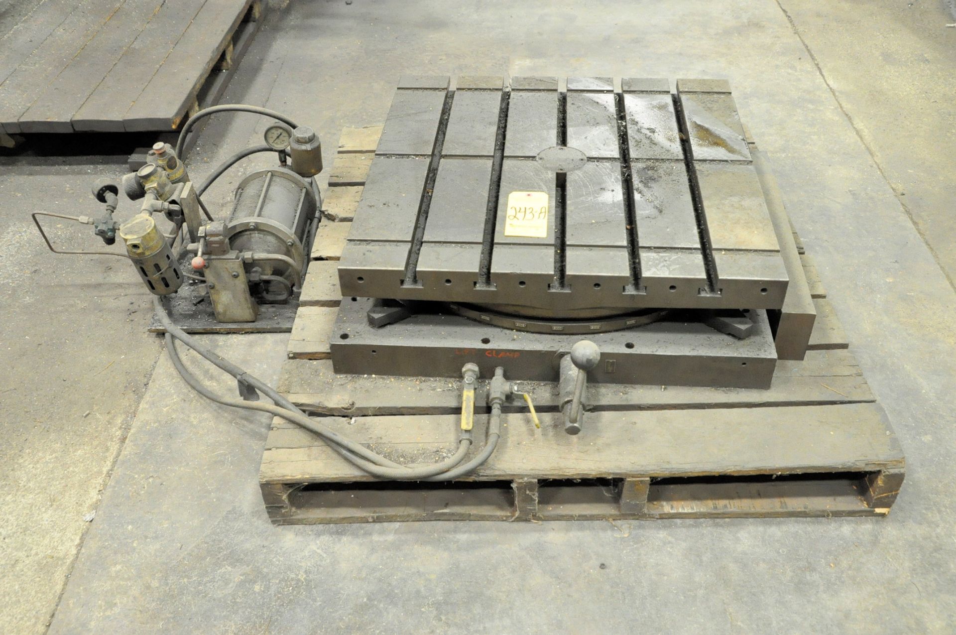 30" x 30" Air Lift T-Slotted Rotary Table on (1) Pallet