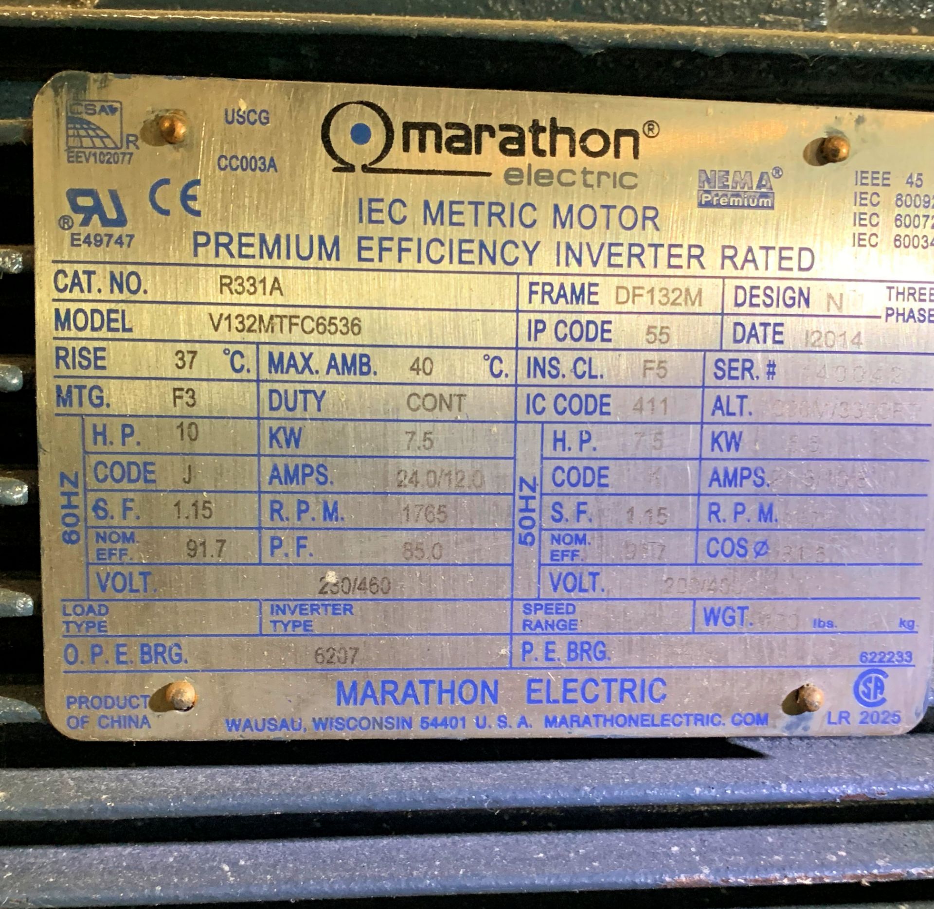 Hydrotech 551147, Hydraulic Unit, 7.5-HP Motor - Image 3 of 3