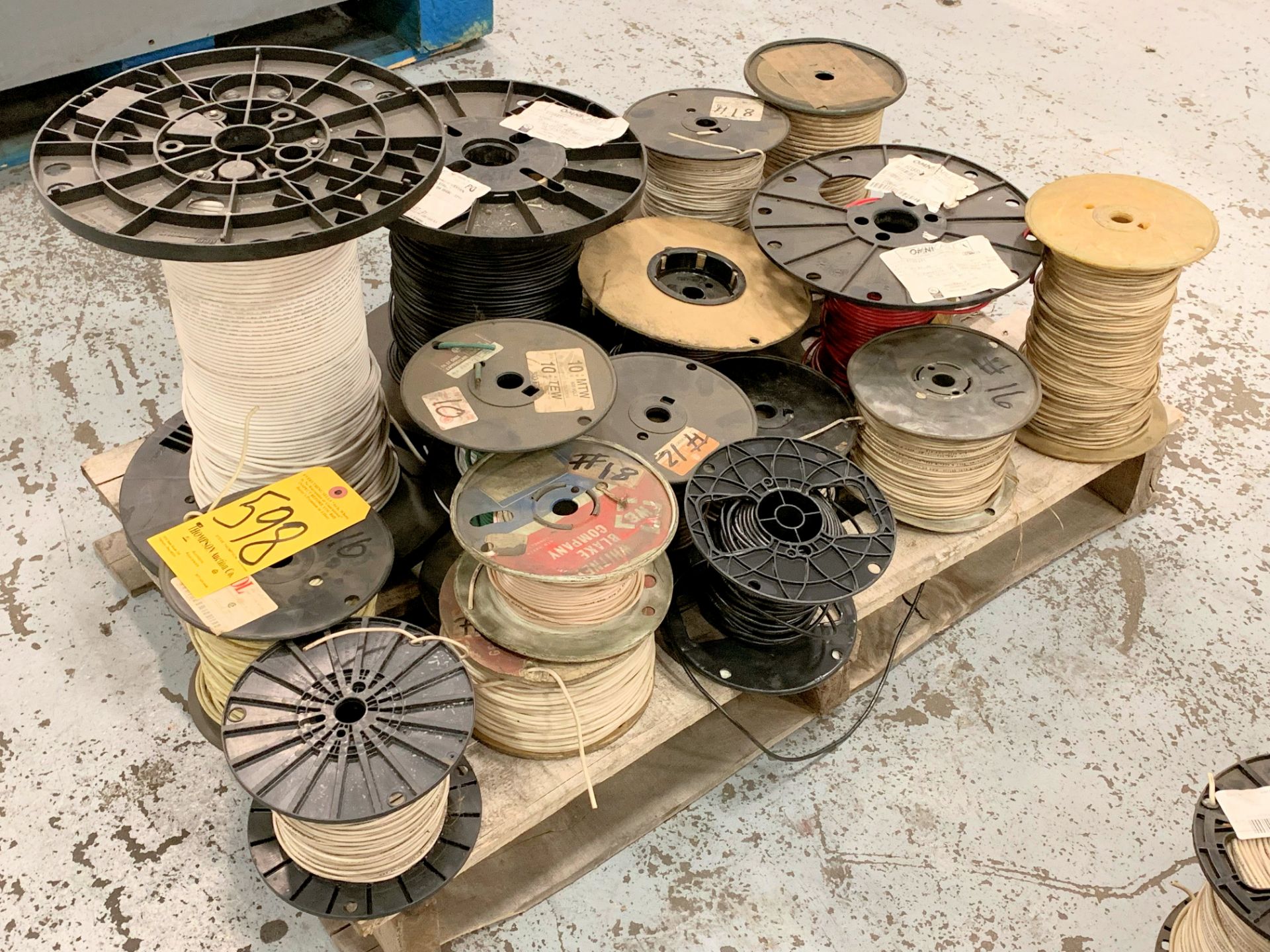 Lot-Various Spools of Electrical Wire on (1) Pallet