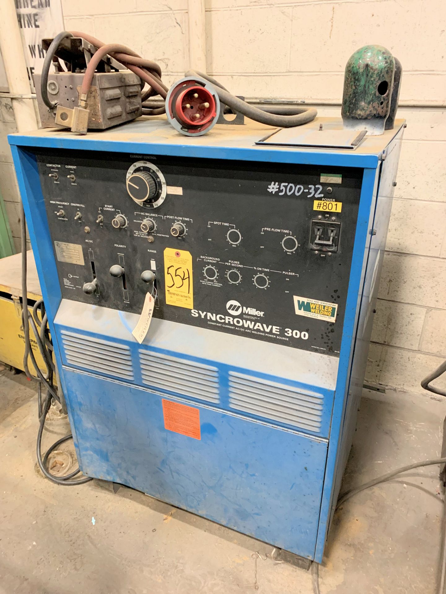 Miller Syncrowave 300, 300-Amps Capacity CC AC/DC Arc Welding Power Source, S/n JH319138, Foot