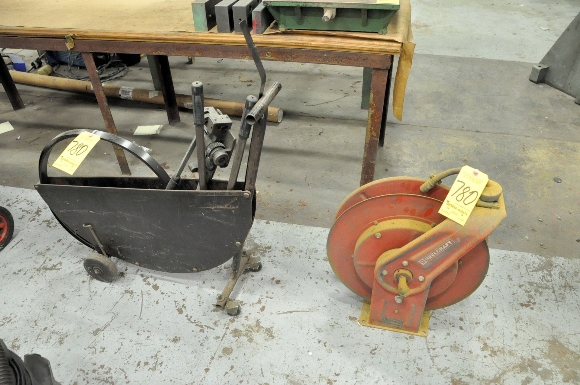 Lot-(1) 1/2" Steel Banding Cart with Banding, Tools and Clips, (1) 1 1/4" Steel Banding Cart with - Image 2 of 2