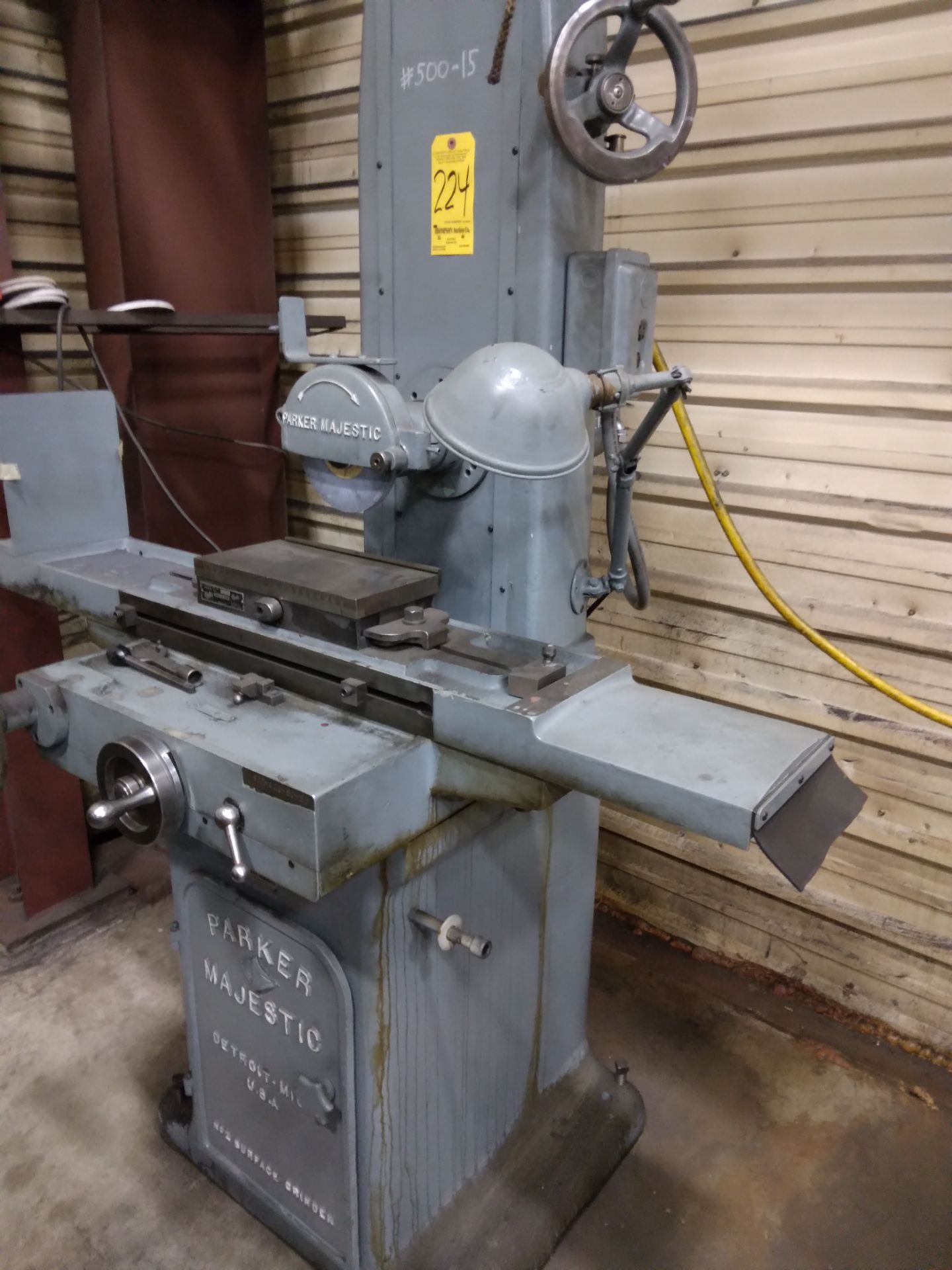 Parker Majestic 618 Hand Feed Surface Grinder, s/n 923-SC-56, 6" X 12" Chuck, Loading Fee $150.00