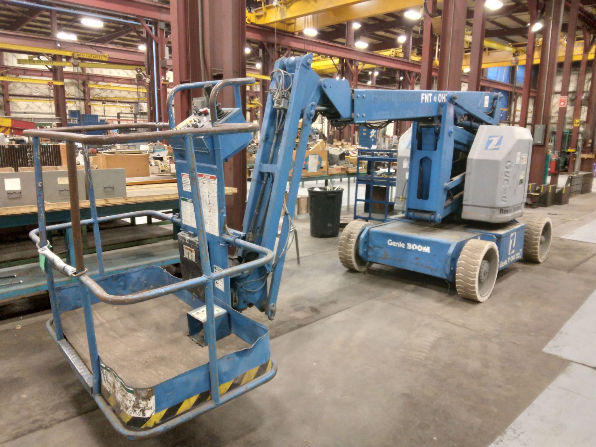 Genie Model Z34/22 Articulating Boom Lift, s/n 161, New 1996, 500 Lb. Capacity, 34’ Max. Platform