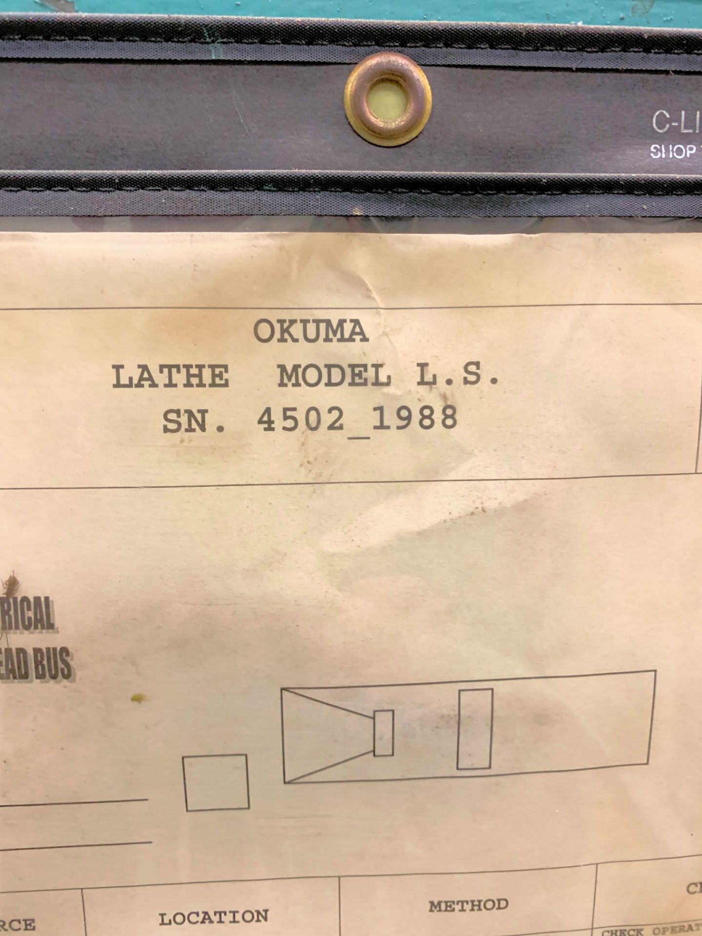 Okuma Model LS Engine Lathe, s/n 4502-1888, 18” X 54” Estimated Capacity, 12” 3-Jaw Chuck - Image 5 of 5