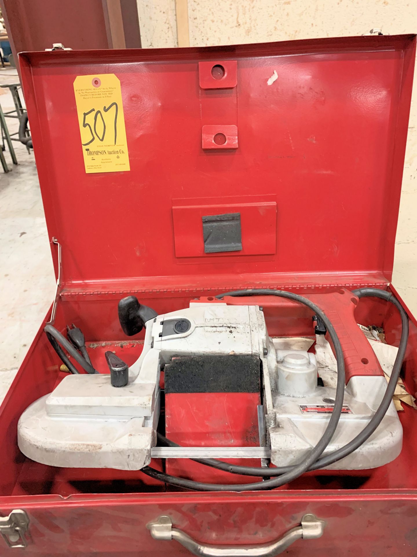 Milwaukee Cat. No. 6230, Electric Hand Held Portable Band Saw with Case