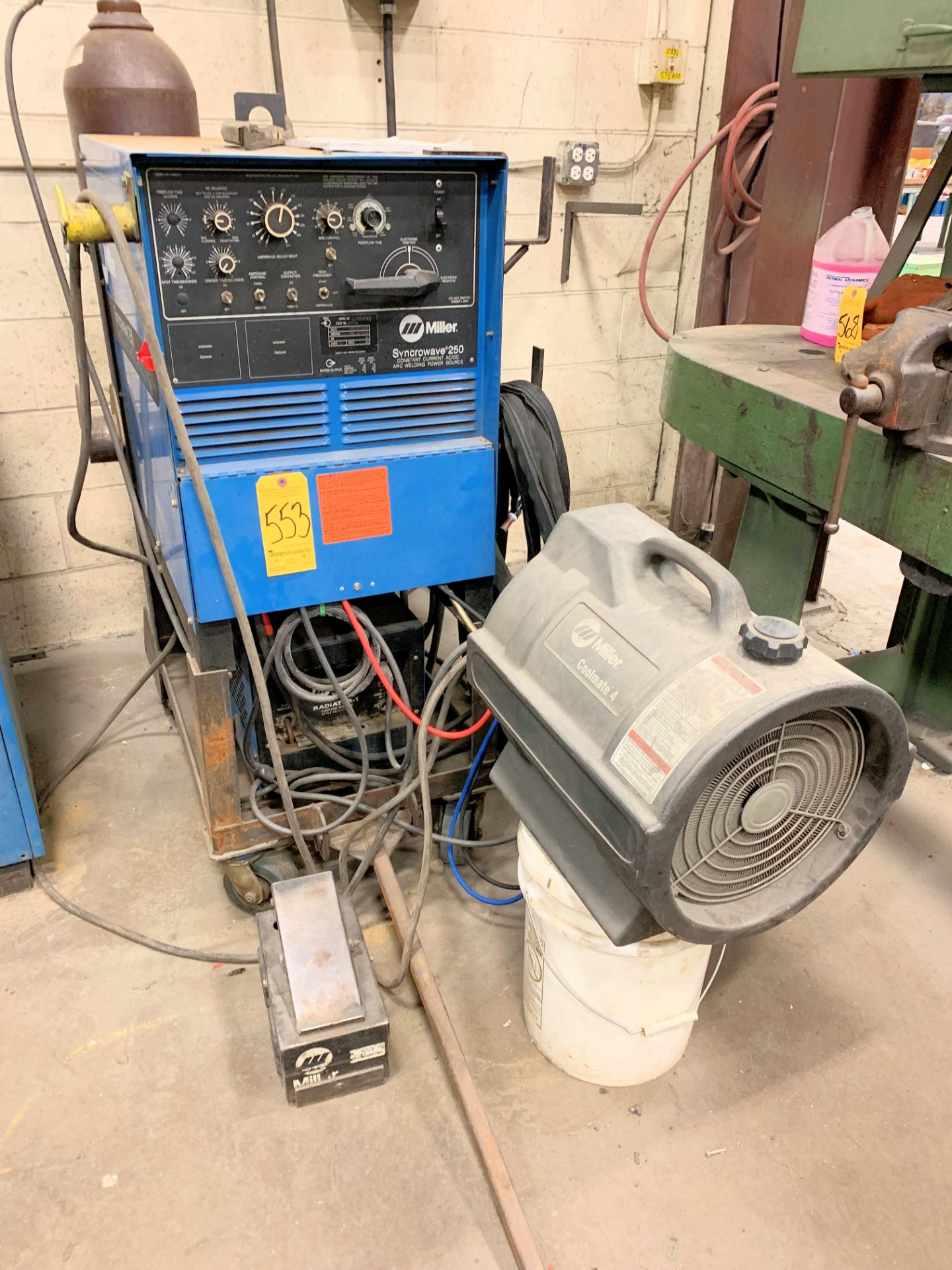 Miller Syncrowave 250, 250-Amp Capacity CC AC/DC Tig Welding Power Source, S/n JJ484993, with Miller