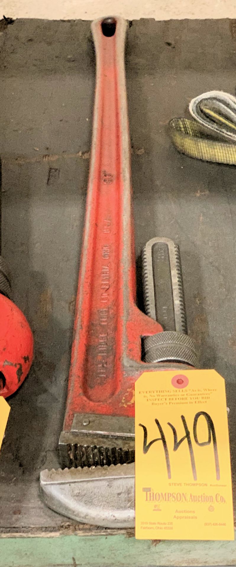 Ridge 36" Pipe Wrench Under (1) Bench