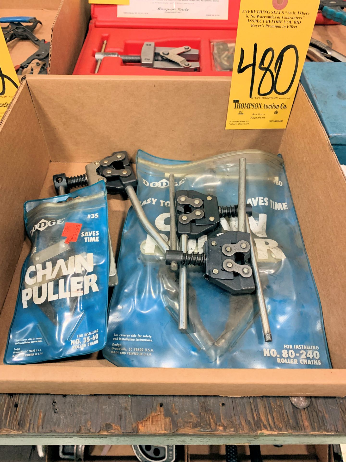 Lot-(5) Various Chain Pullers in (1) Box