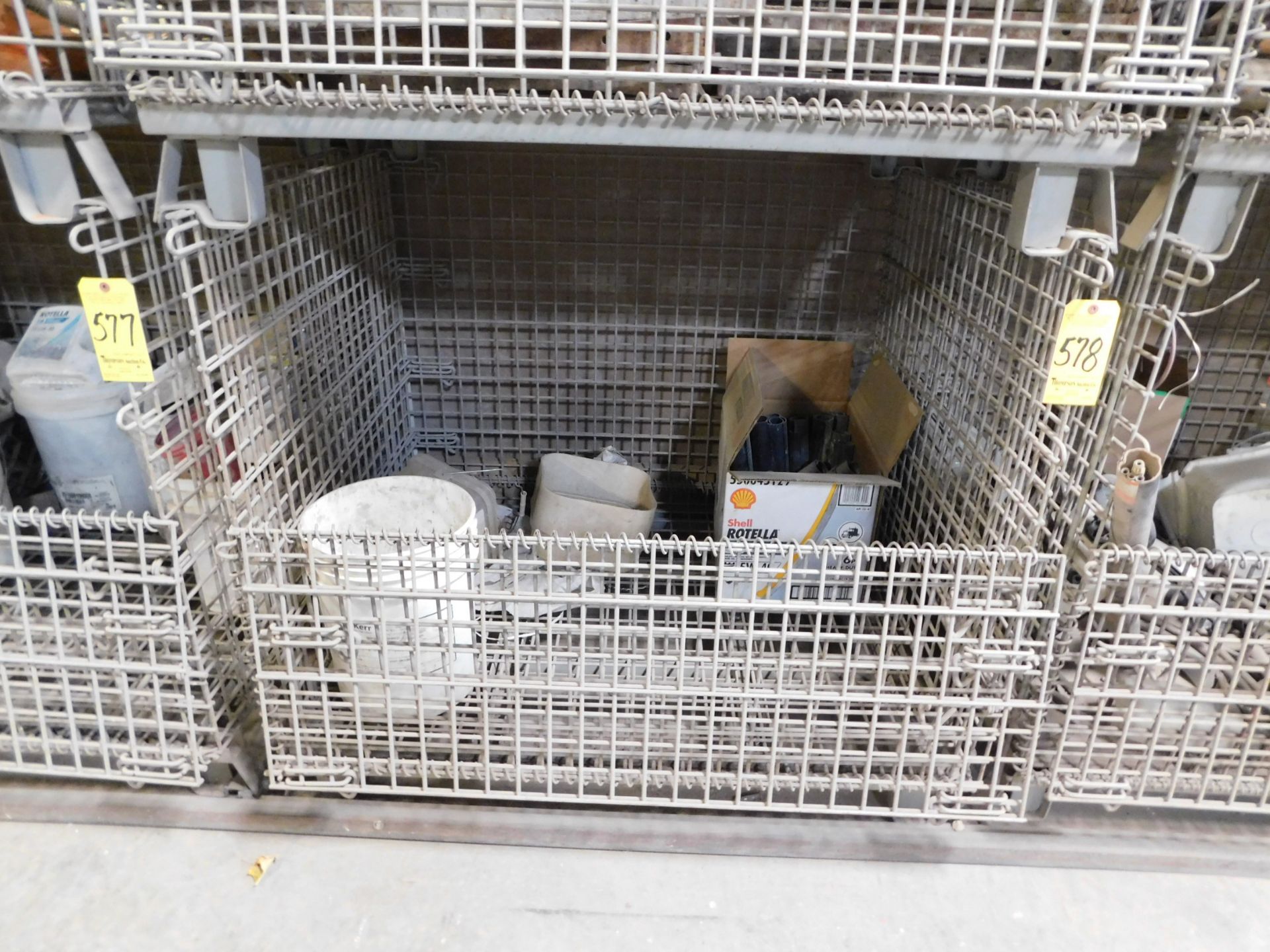 Wire Basket with Contents